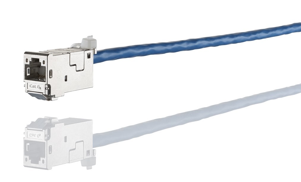 METZ CONNECT E-DAT-modul Cat.6A 8(8) stikkontakt, T568A