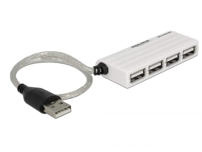 Delock USB 2.0 ekstern hub med 4 porter
