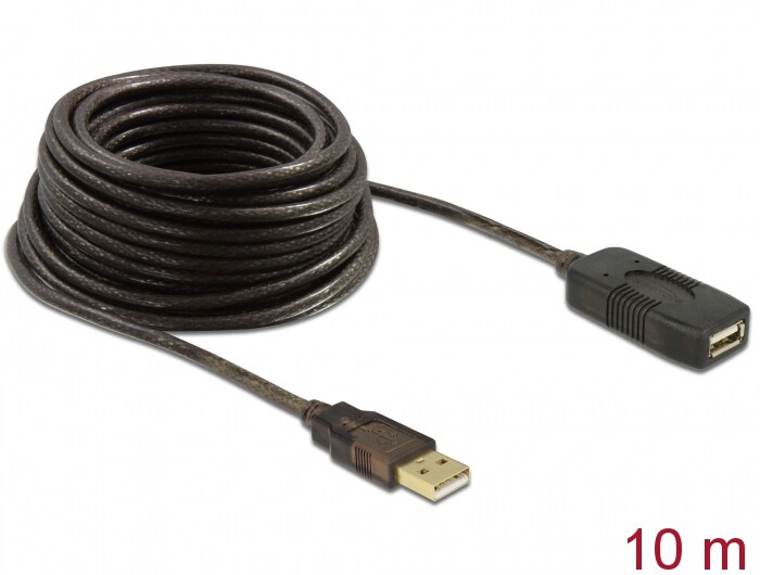 Delock USB 2.0-forlengelseskabel, aktiv 10 m