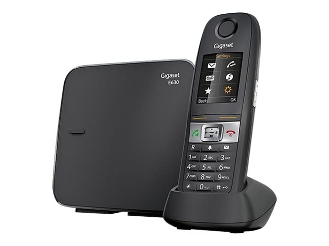 Gigaset E630 IP65 trådløs telefon med store knapper - svart