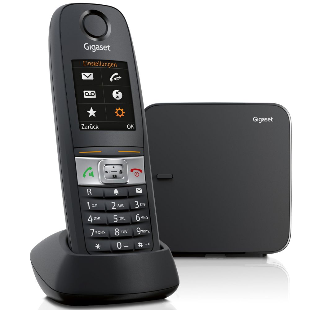 Gigaset E630 IP65 trådløs telefon med store knapper - svart