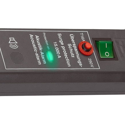 Brennenstuhl ÜSS Secure-Tec Acoustic, 6-veis, antrasitt, 3m