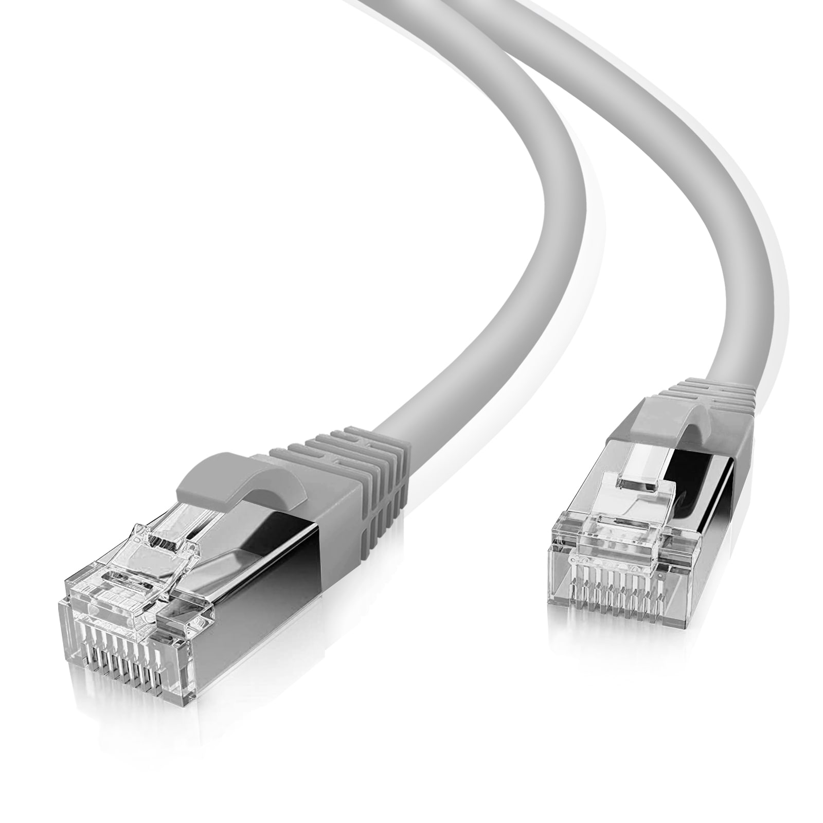 helos patchkabel Cat 5e SF/UTP RJ45 grå 2m AWG26