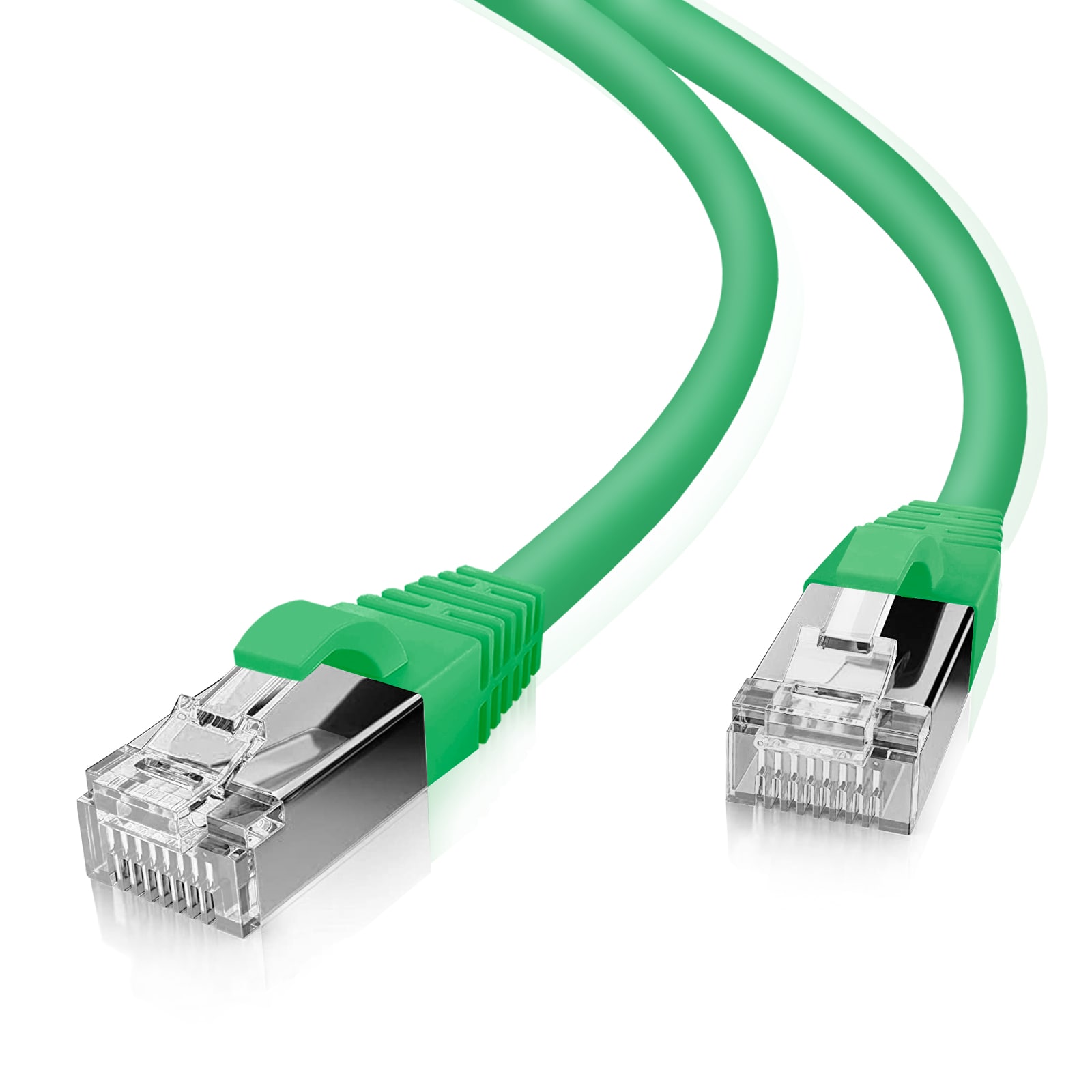 helos patchkabel Cat 5e SF/UTP RJ45 grønn 1m AWG26