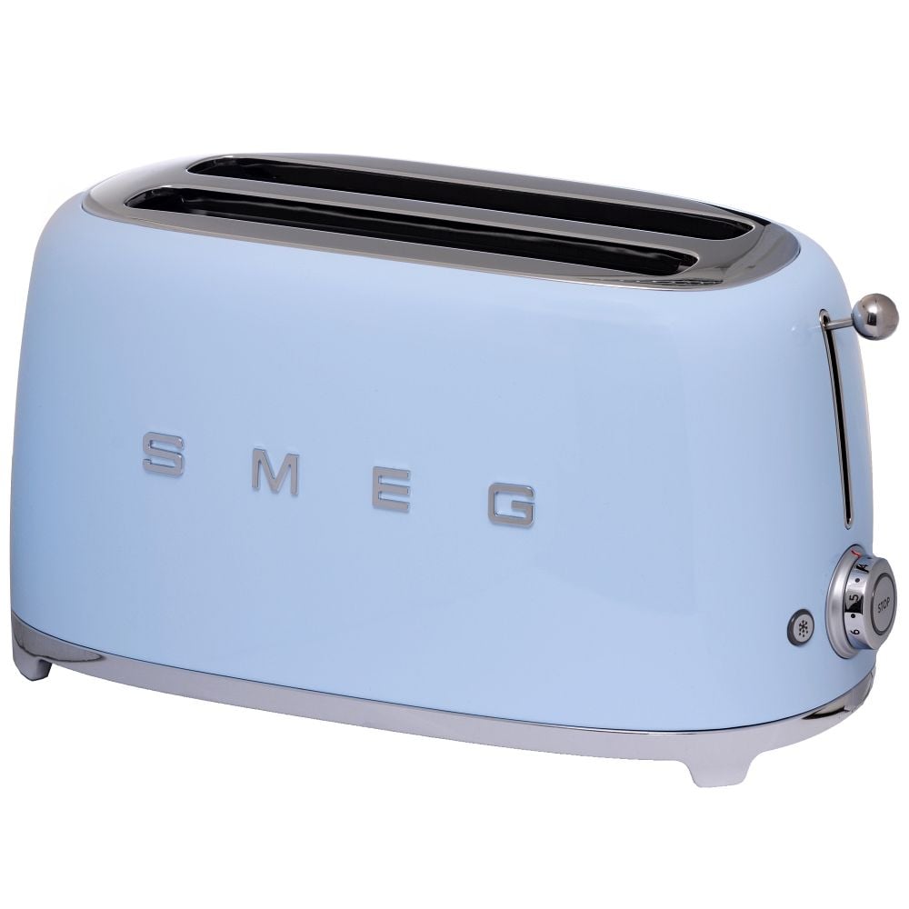 Smeg TSF02PBEU Brødrister 4 skiver pastellblå