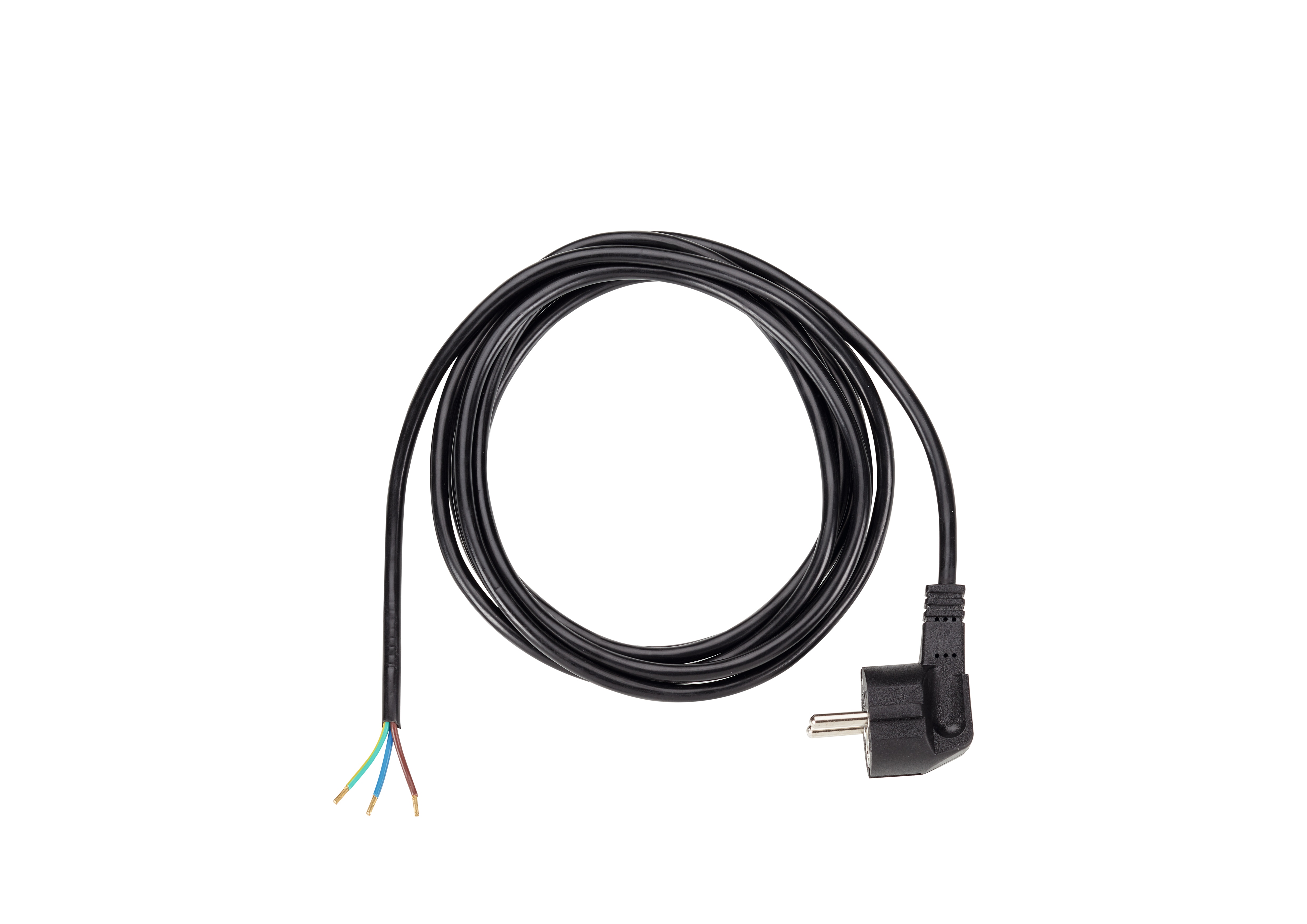 Bachmann jordingskontakttilkoblingskabel, svart, lengde 2 m