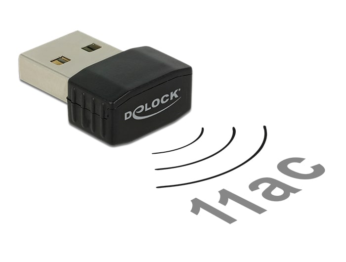 Delock WLAN USB 2.0 Stick Nano Dualband 2,4/5 GHz WLAN AC 433