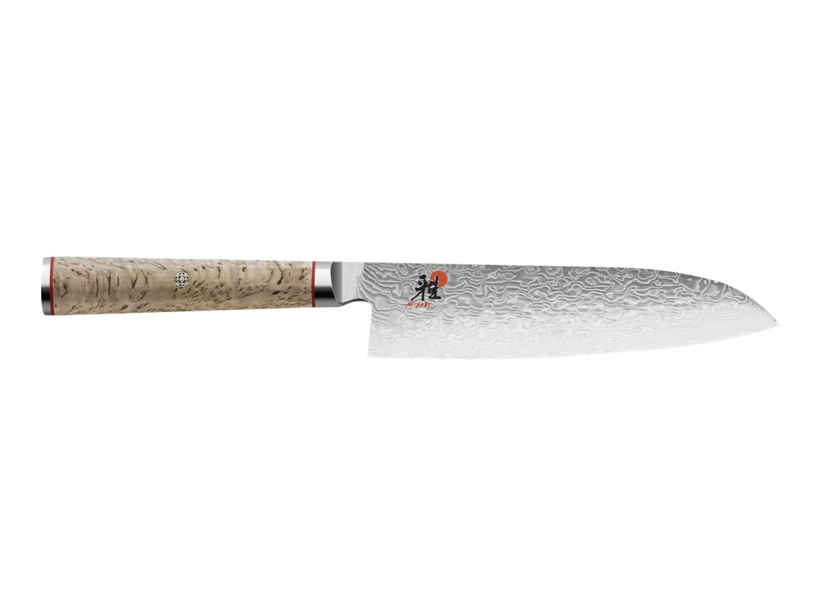 Zwilling MIYABI Santoku / kokkekniv stål, 180 mm sølv / bjørk