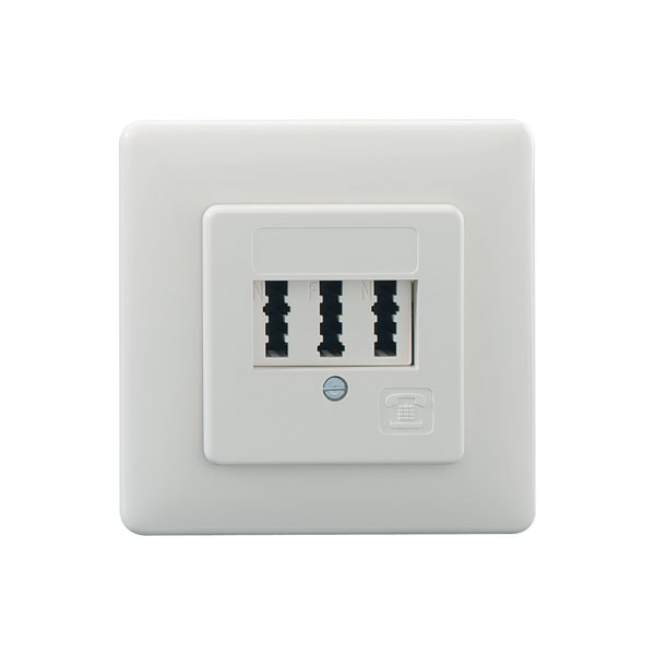 Rutenbeck koblingsboks: TAE 3 x 6 NFN innfelt, ren hvit