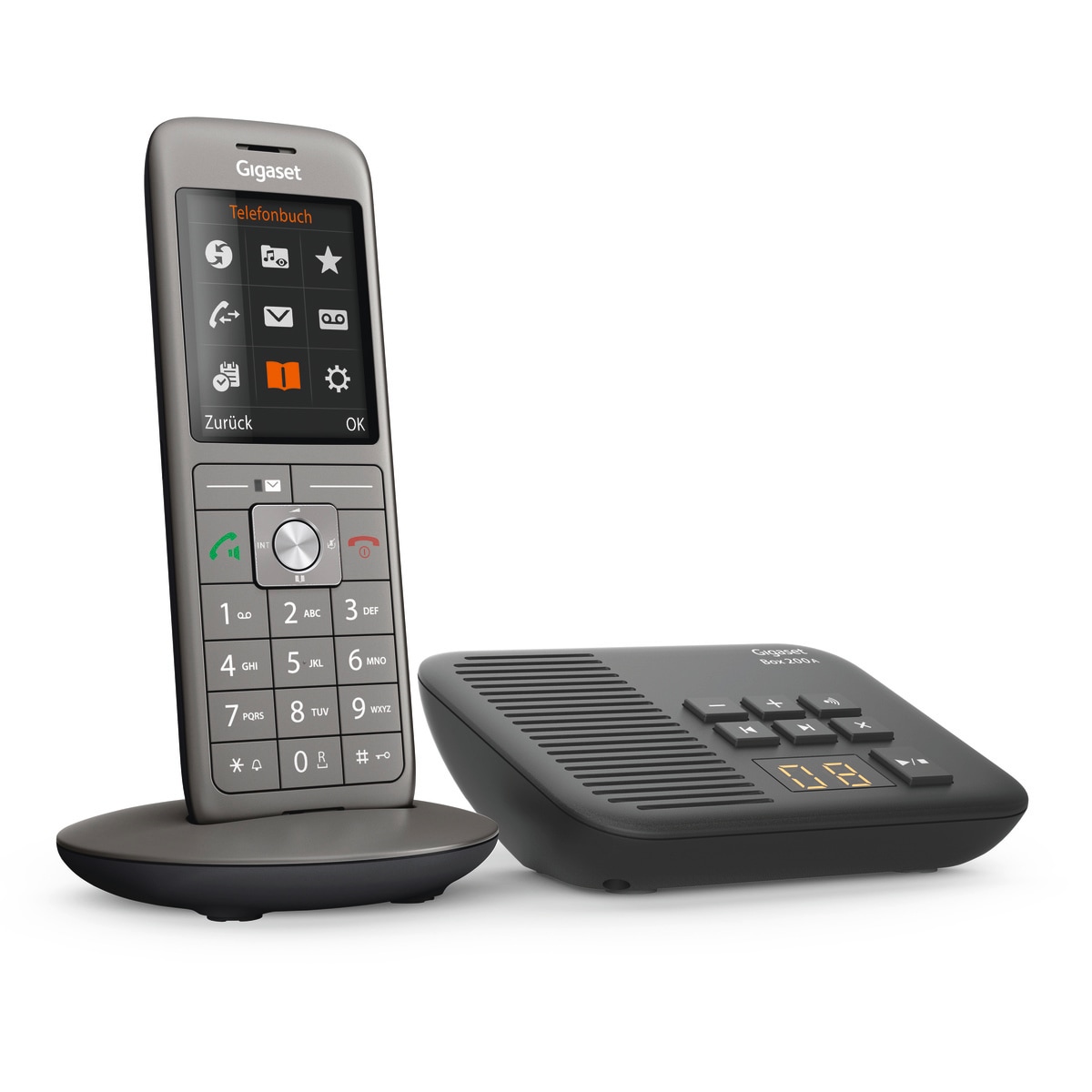 Gigaset CL660A trådløs telefon med telefonsvarer - antrasitt