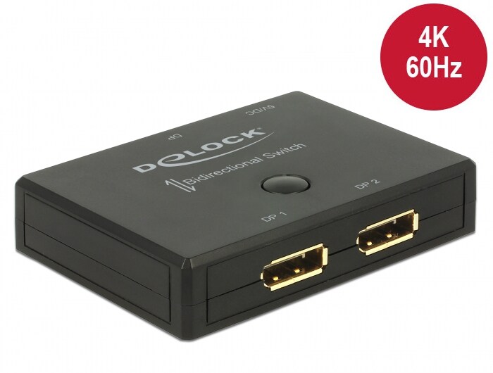 Delock Switch Displayport 2 - 1 toveis 4k 60 Hz