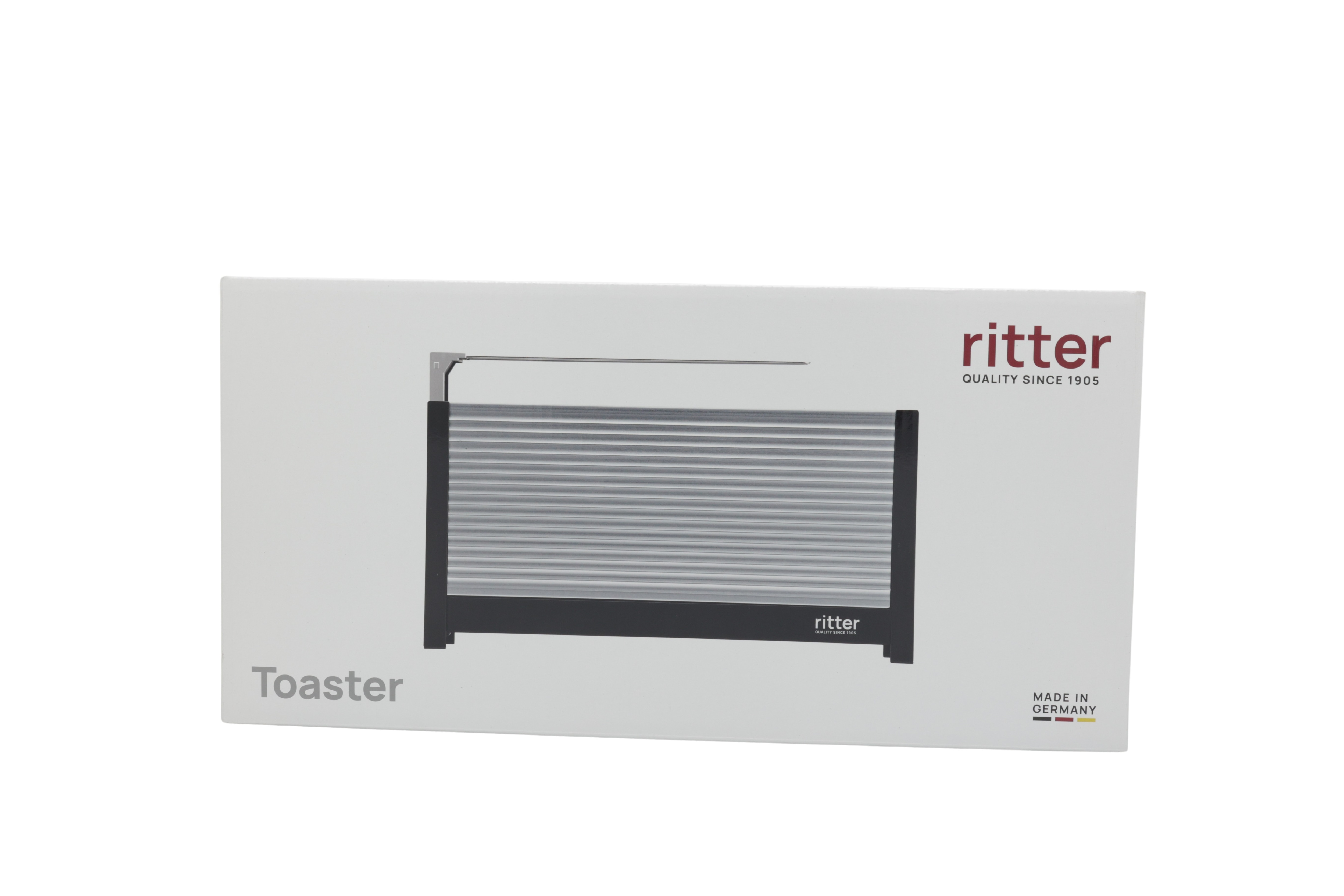 ritter brødrister 630010 volcano 3, aluminium, brødrister med lang spalte og høy kvalitet