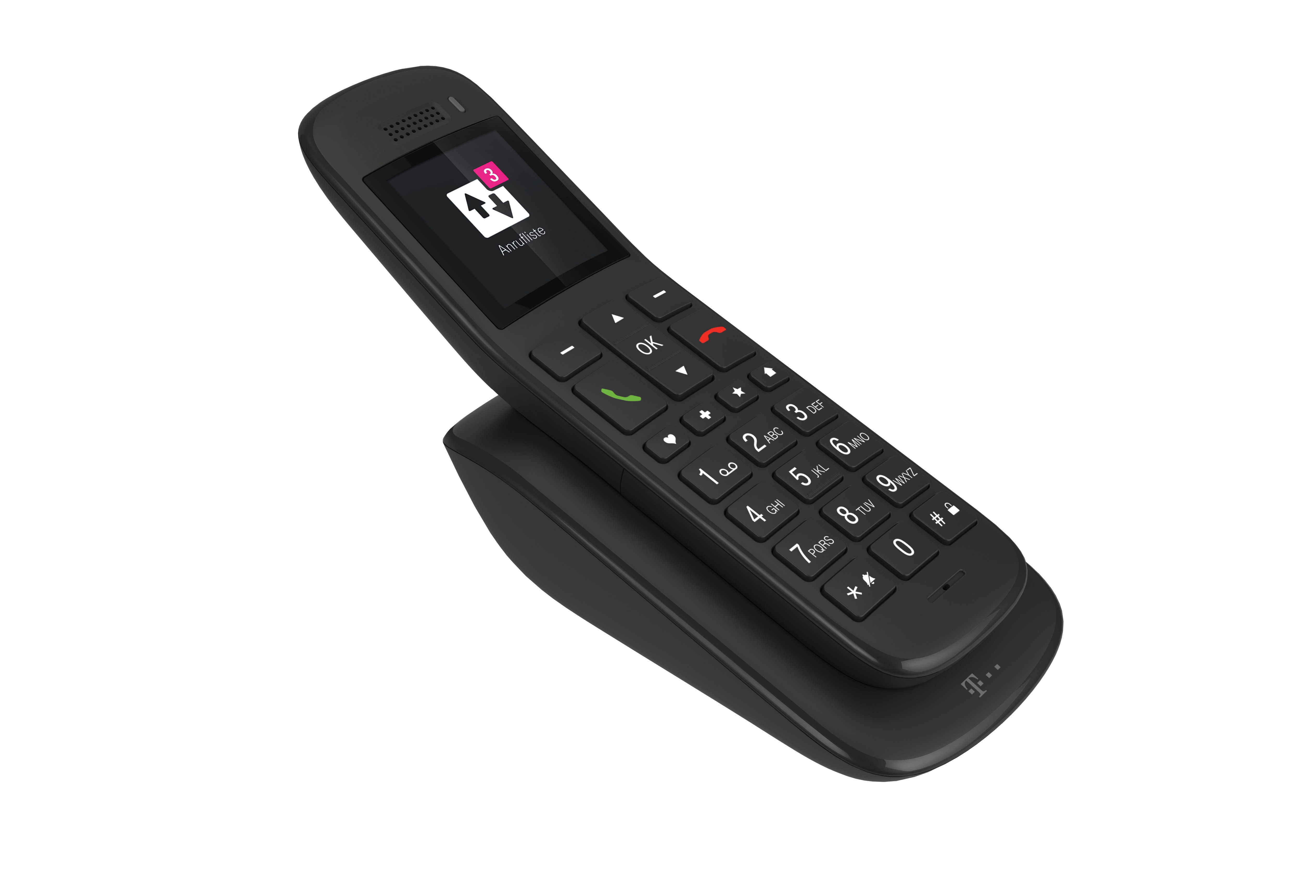 Telekom Speedphone 32 – trådløs IP-telefon med store taster – ibenholt