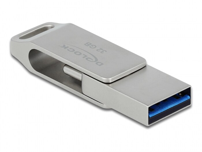 Delock USB 3.2 Gen 1 USB-C Type-A-minnepinne 32 GB - metallhus