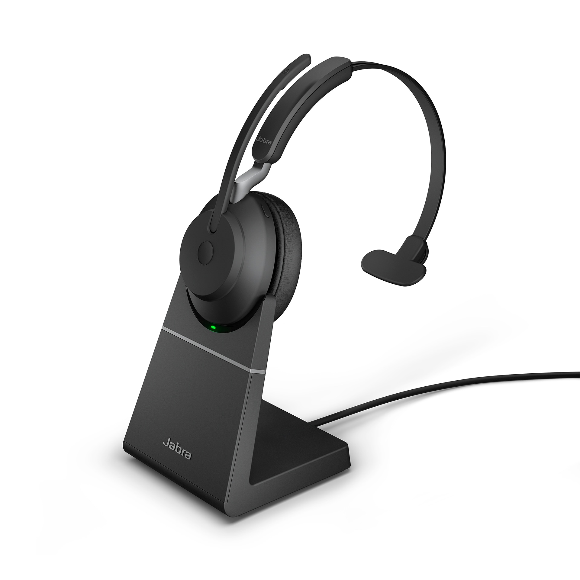 Jabra Evolve2 65 UC Mono USB-A med ladestasjon