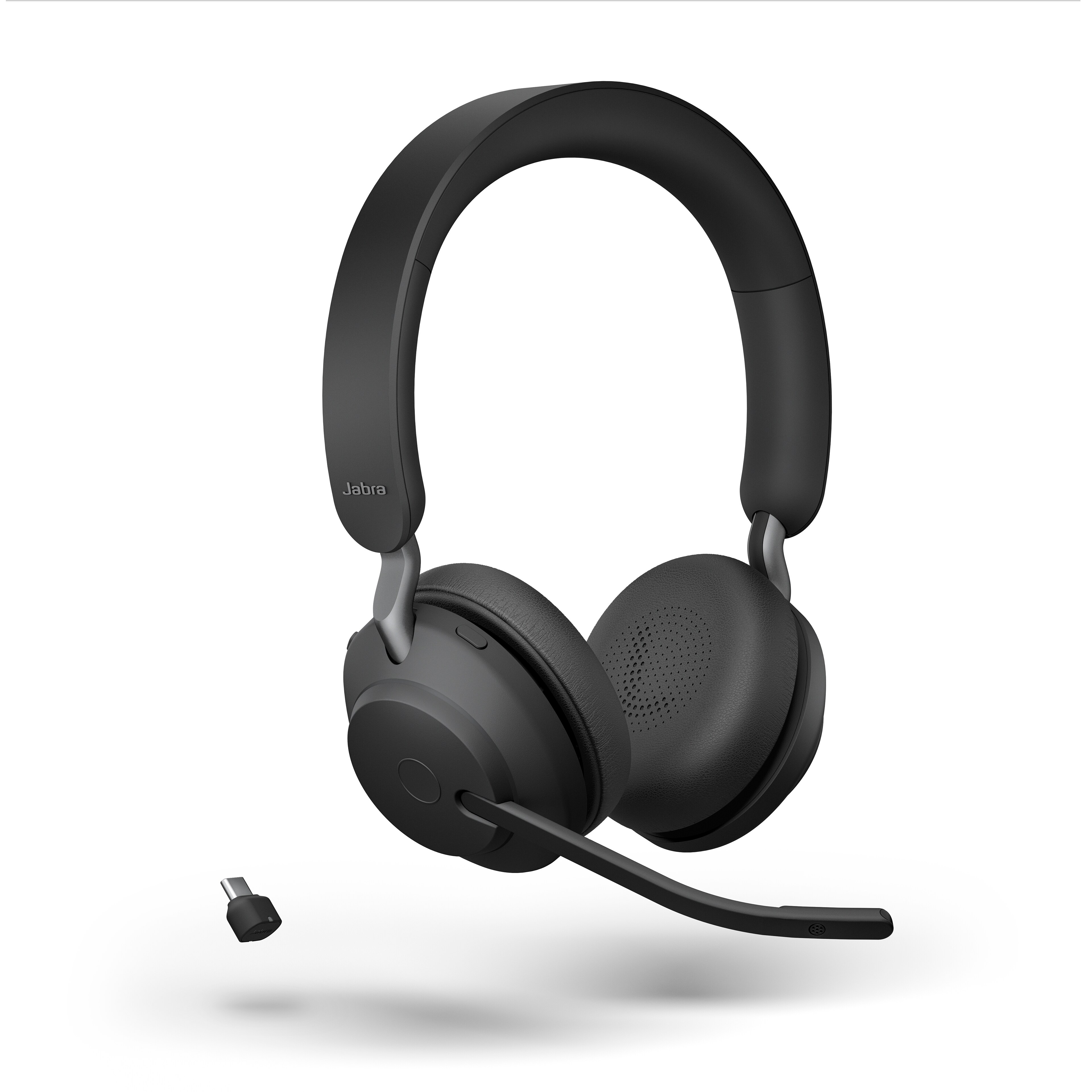 Jabra Evolve2 65 UC Stereo USB-C Svart med ladestasjon