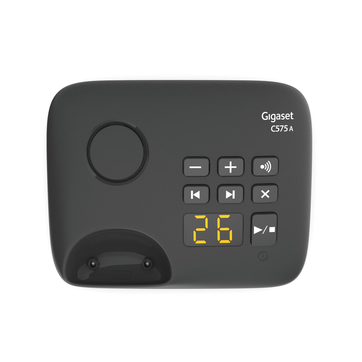 Gigaset C575A trådløs telefon med telefonsvarer - svart