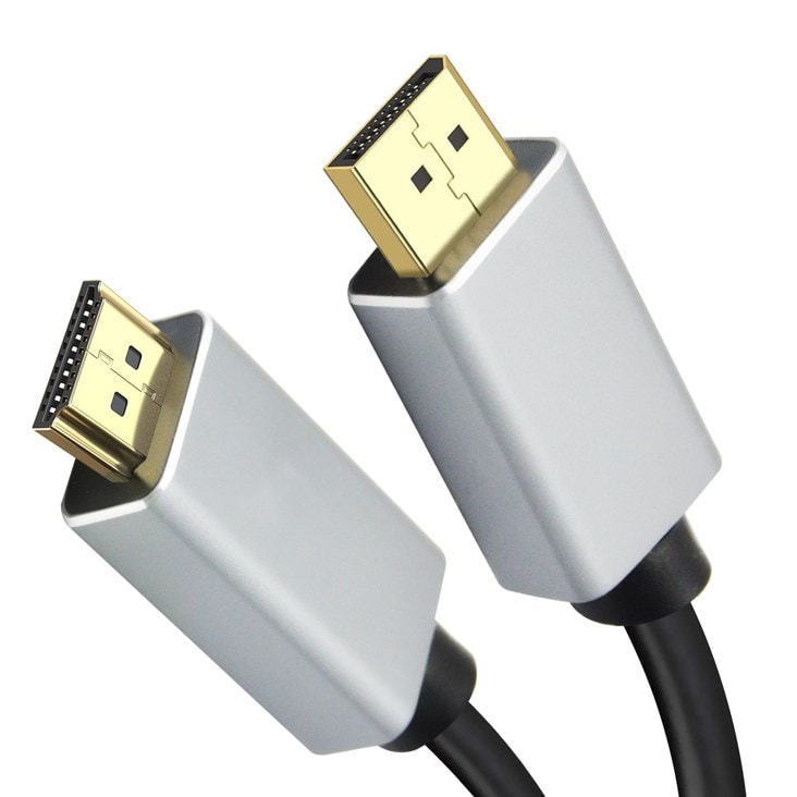 helos-tilkoblingskabel, DisplayPort-plugg/HDMI-plugg, PREMIUM, 3,0 m, svart