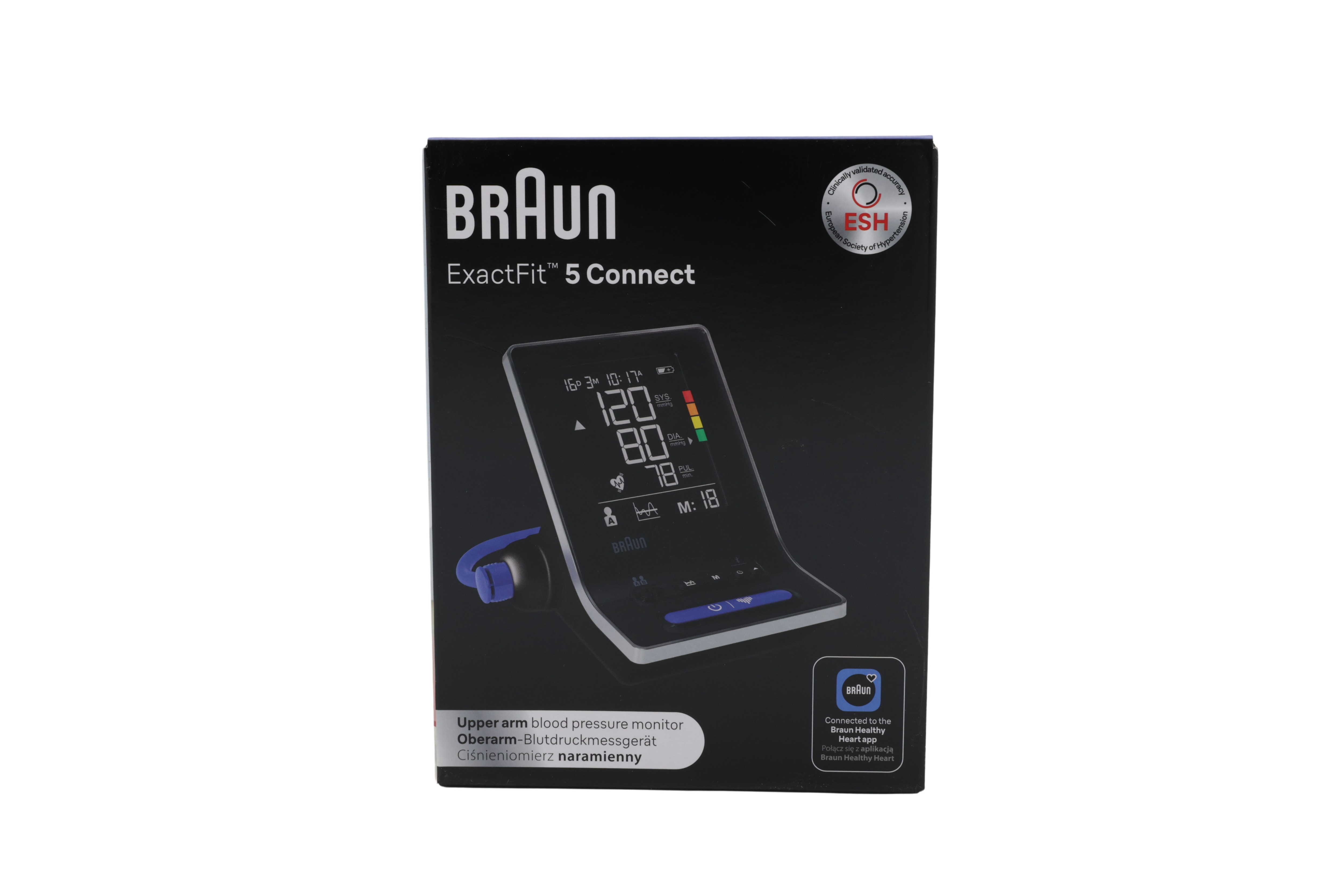 Braun BUA6350EU ExactFit 5 Connect intelligent blodtrykksmåler