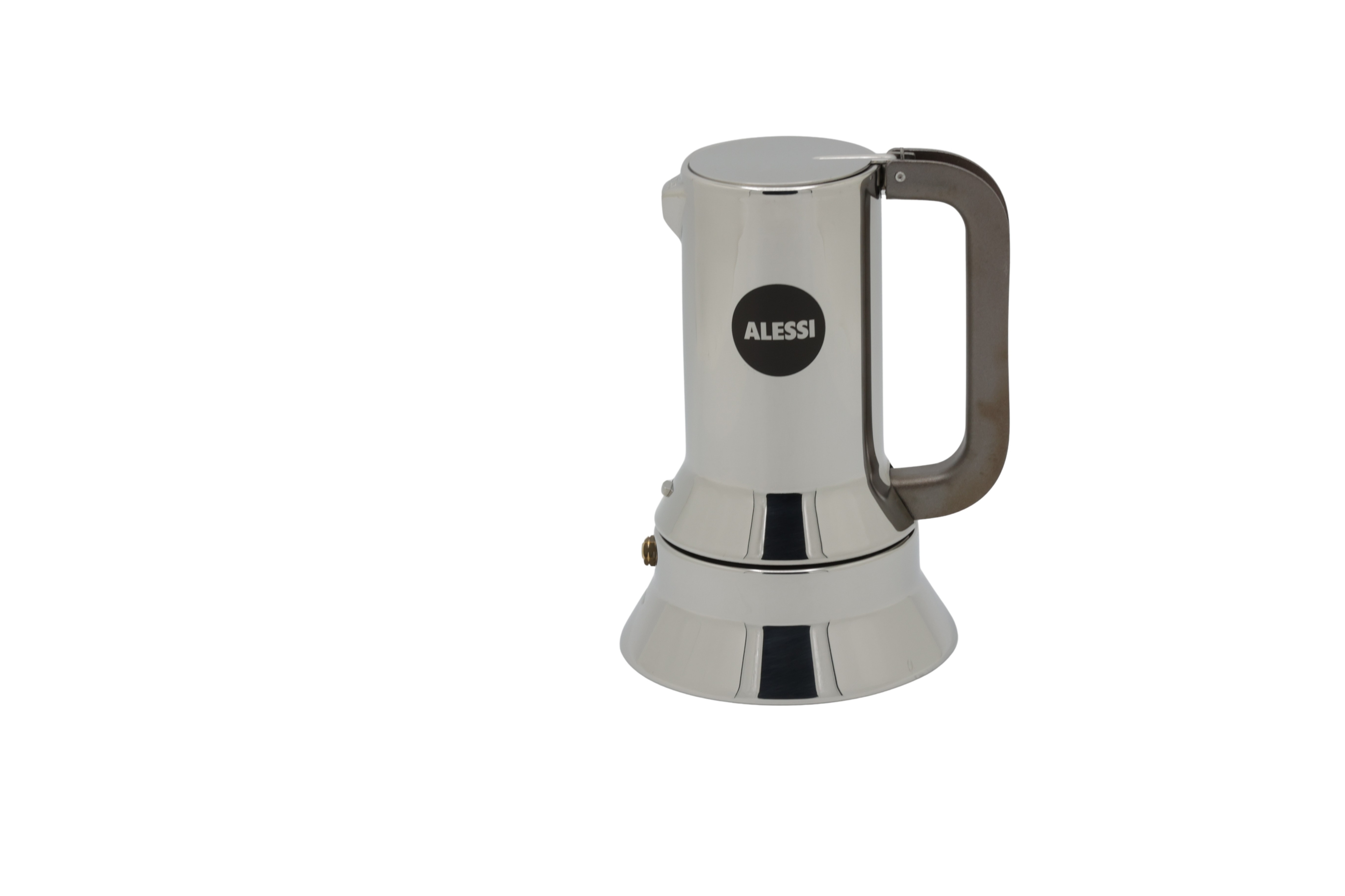 Alessi 9090/3 Espressomaskin 3.kopper for induksjon rustfritt stål