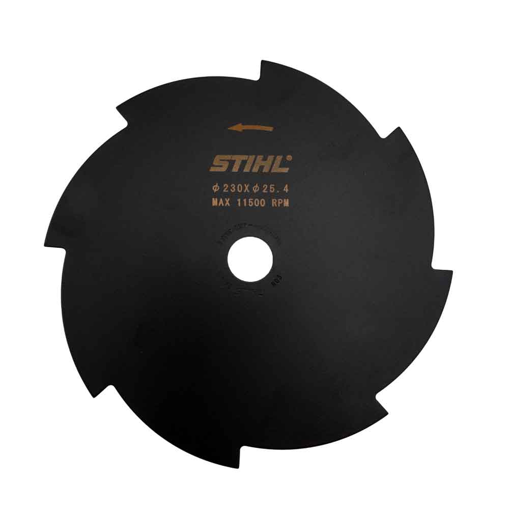 Stihl 40017133803 Gressklipperblad med 8 skjær, 230 mm, Svart