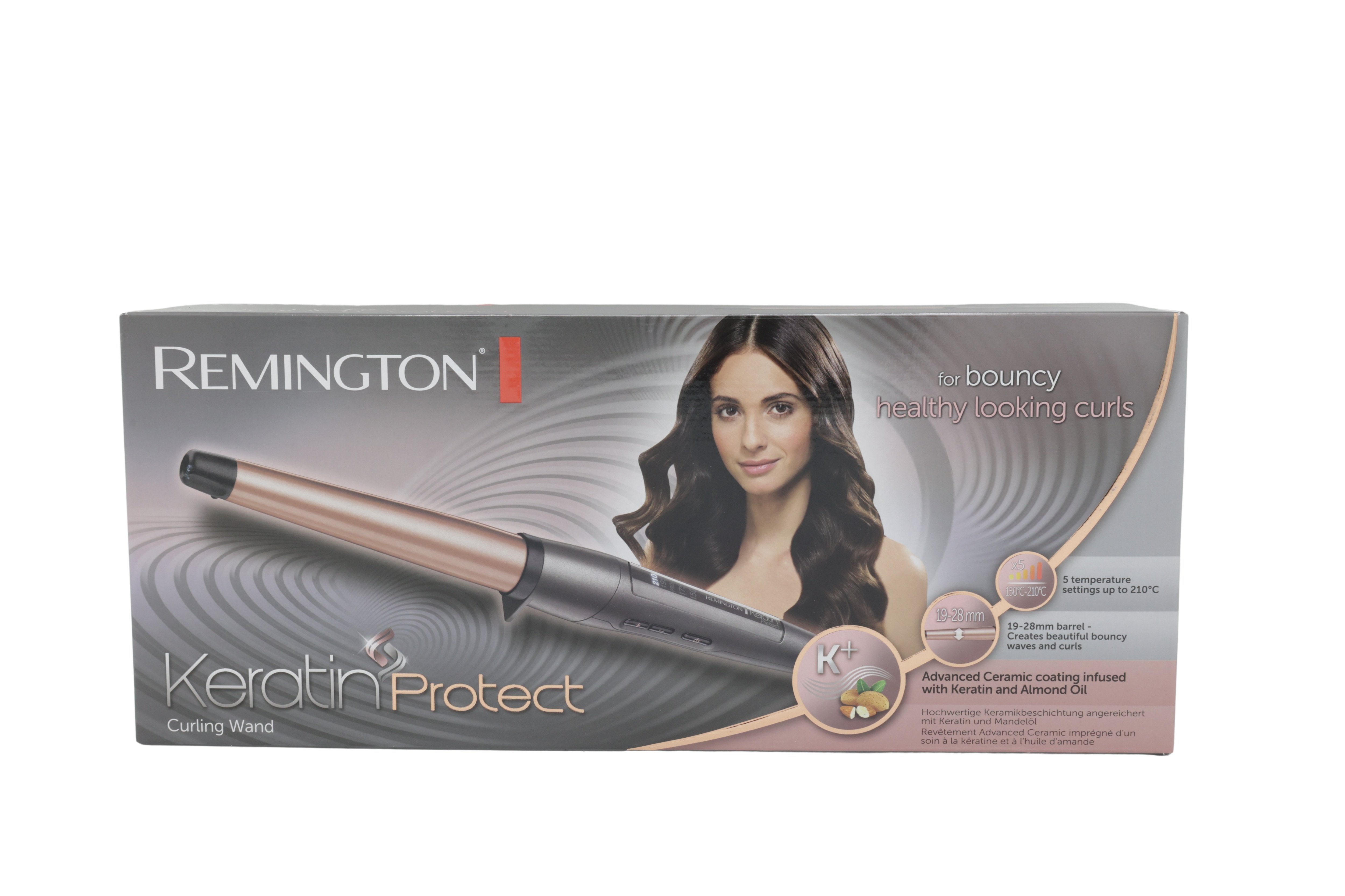 Remington CI83V6 Keratin Protect krølltang grå/rosegull