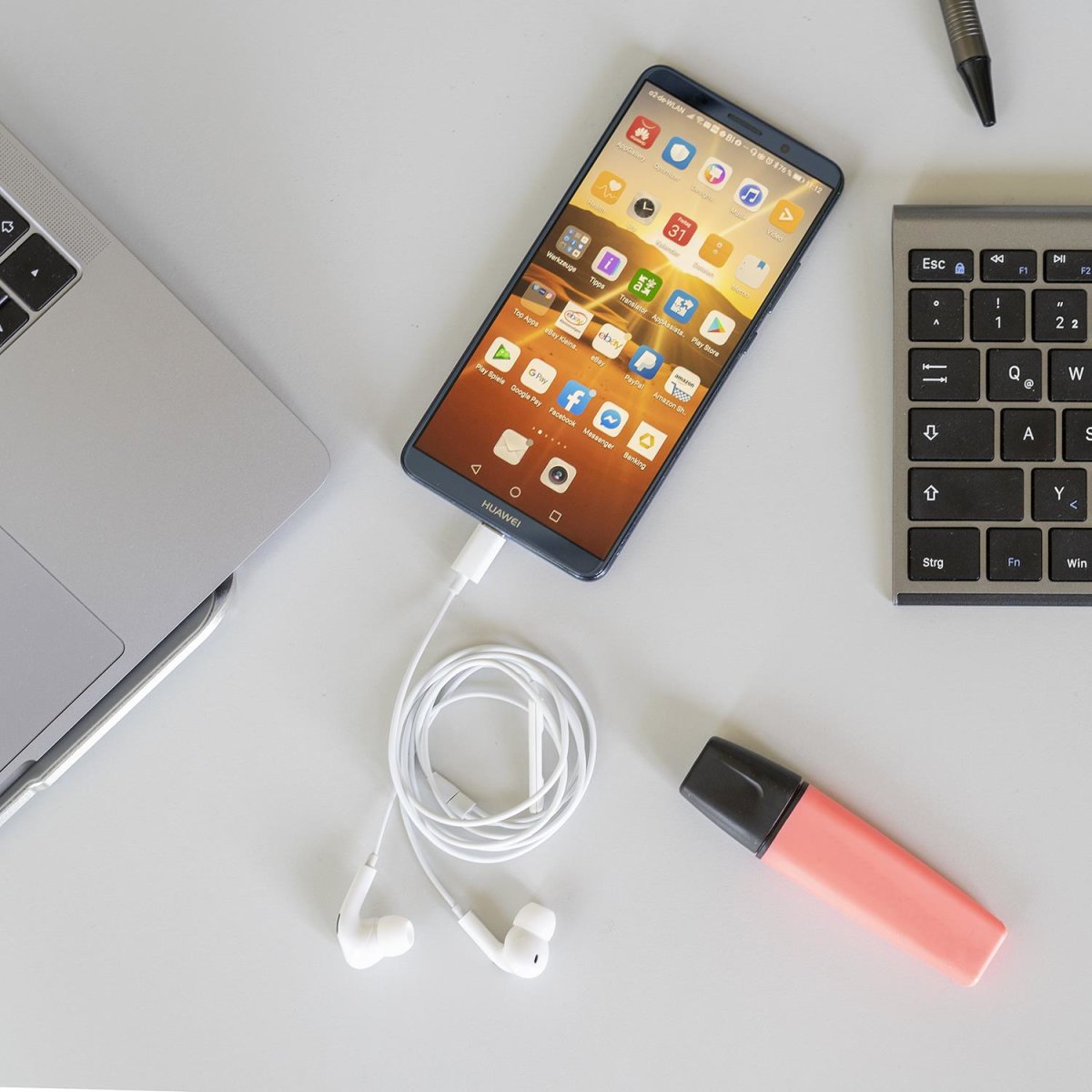 4smarts aktive hodetelefoner Melody Digital Basic USB-C med D/A-konverter hvit