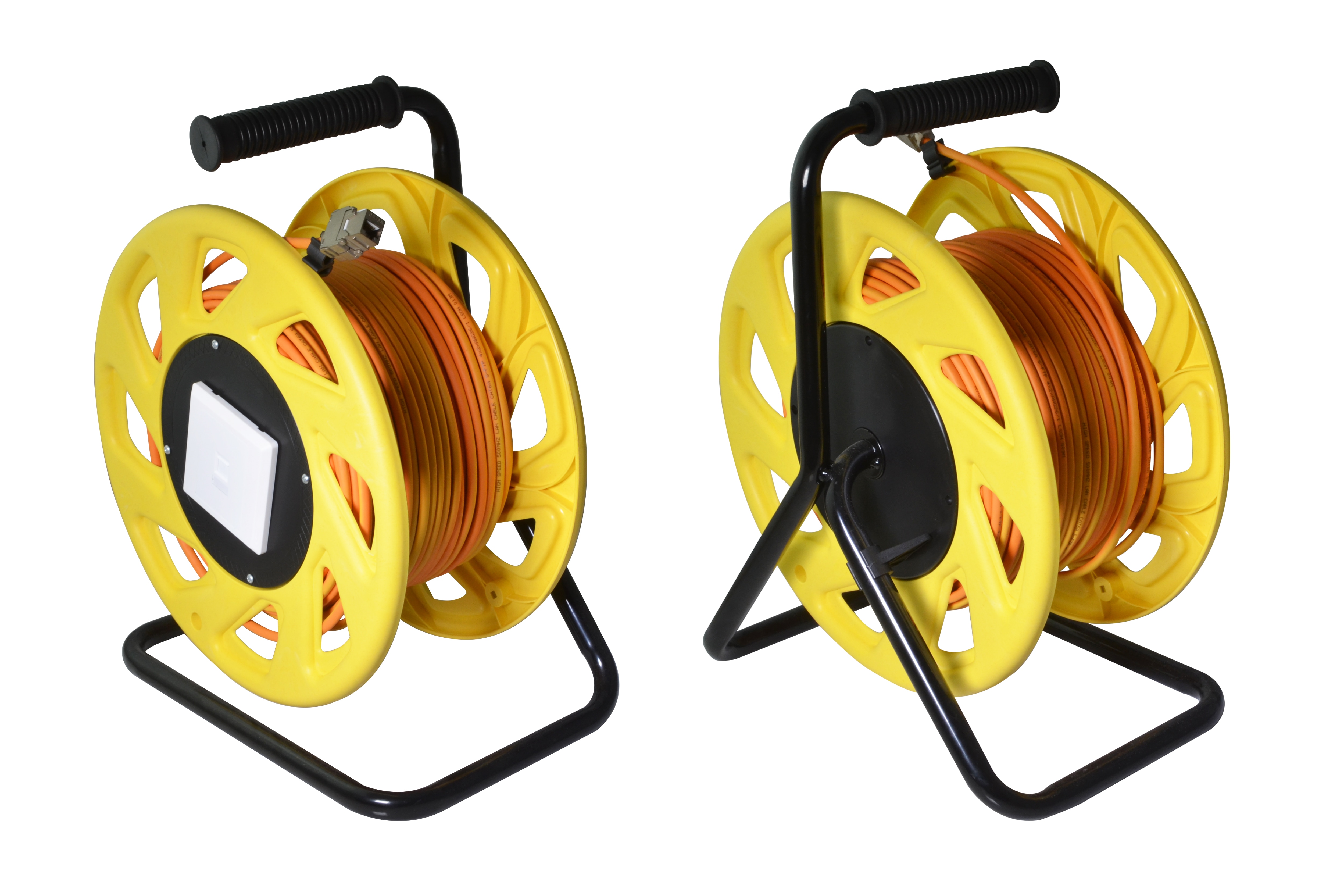 helos patchkabel Cat 7A trommel gul 50m