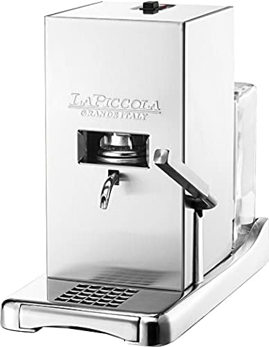 La Piccola espressomaskin for ESE-kapsler Piccola Satinata i rustfritt stål