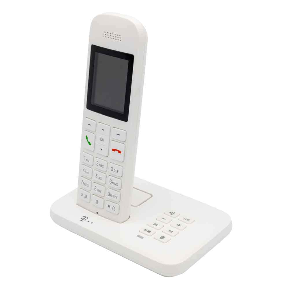 Telekom Sinus A12 trådløs telefon med telefonsvarer - hvit