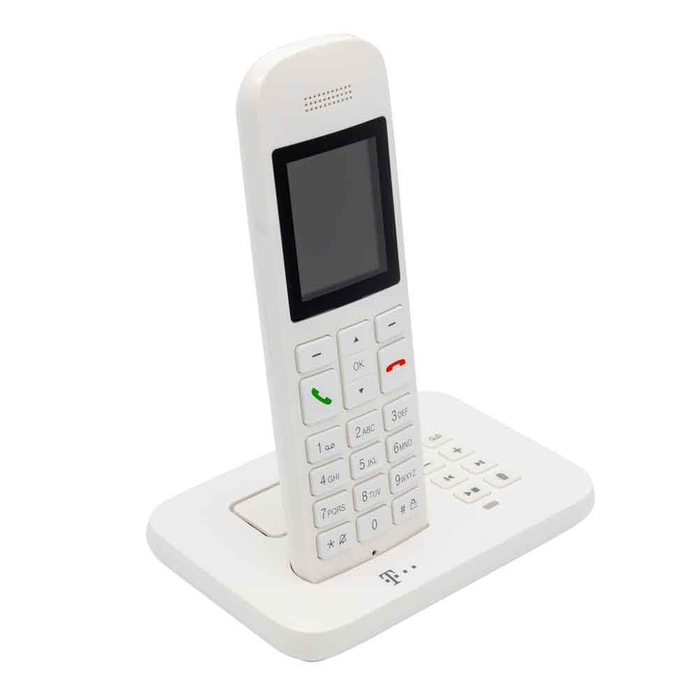 Telekom Sinus A12 trådløs telefon med telefonsvarer - hvit