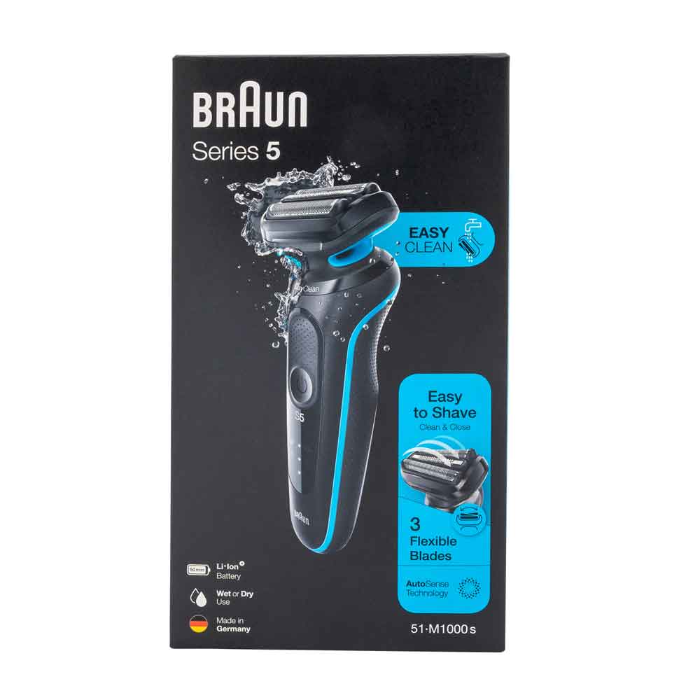 Braun 51-M1000s med 3 fleksible kniver