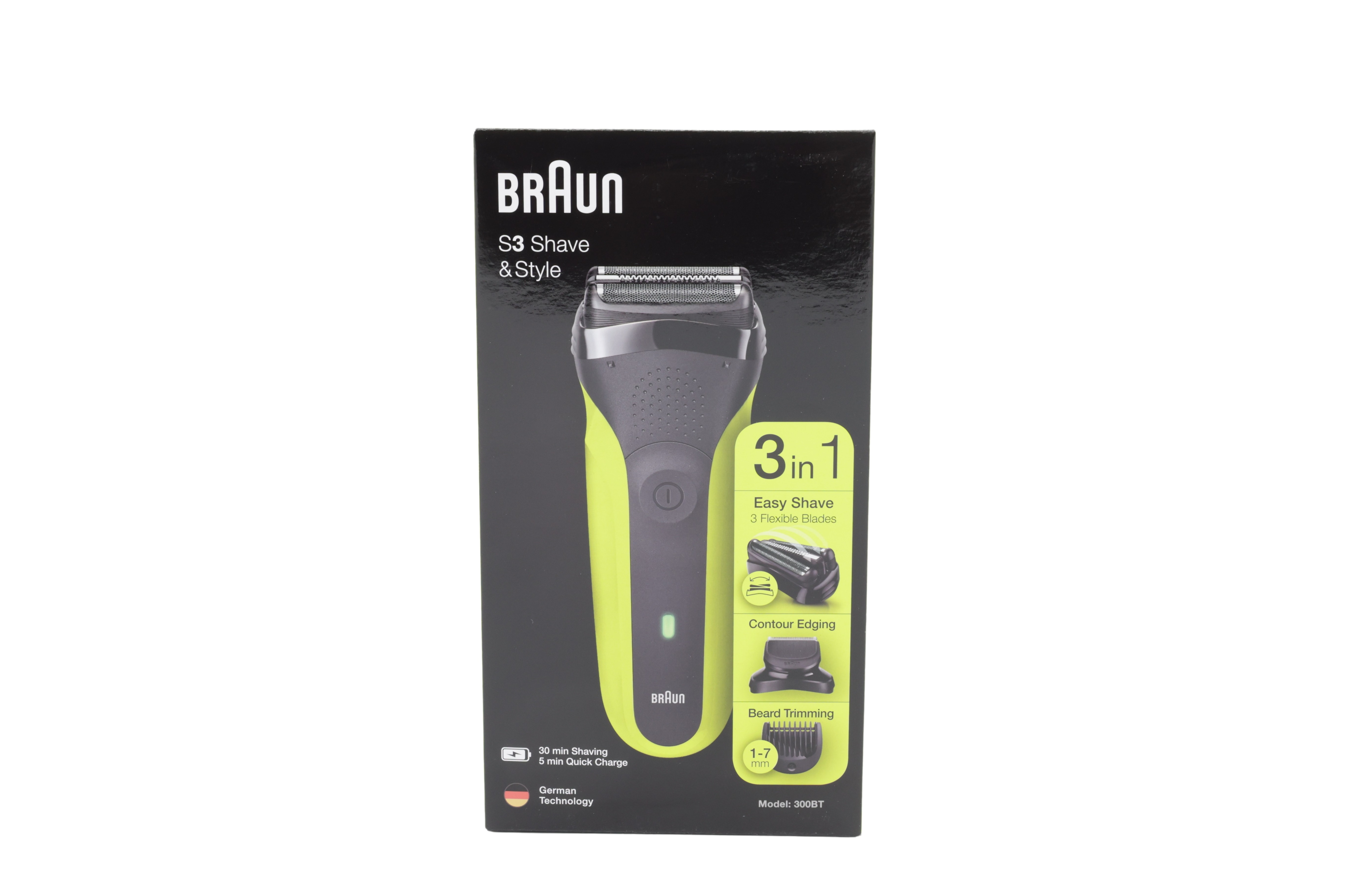 Braun Serie 3 - 300BT svart/grønn