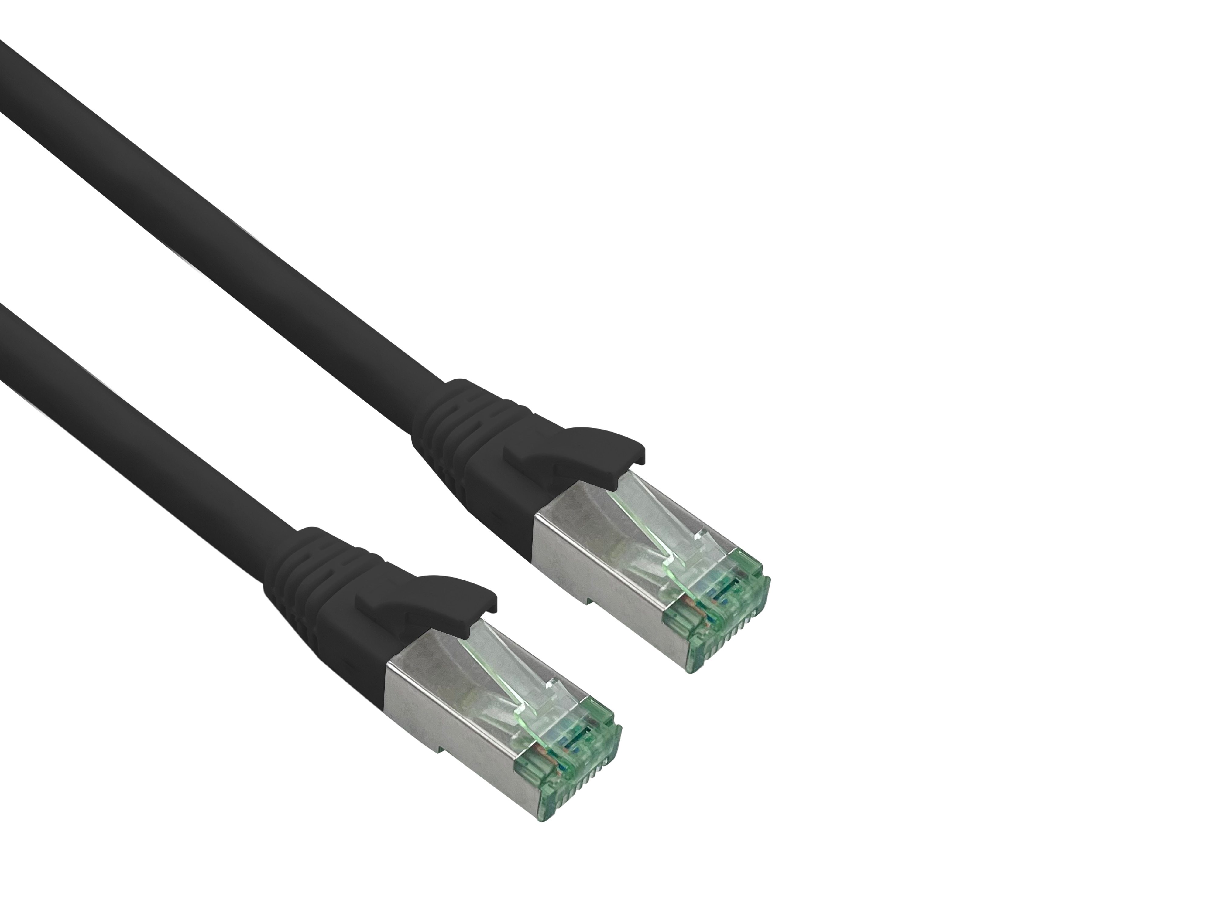 helos patchkabel Cat 6a Superflex S/FTP Cat 7 rå kabel svart 5m AWG26/7 GHMT