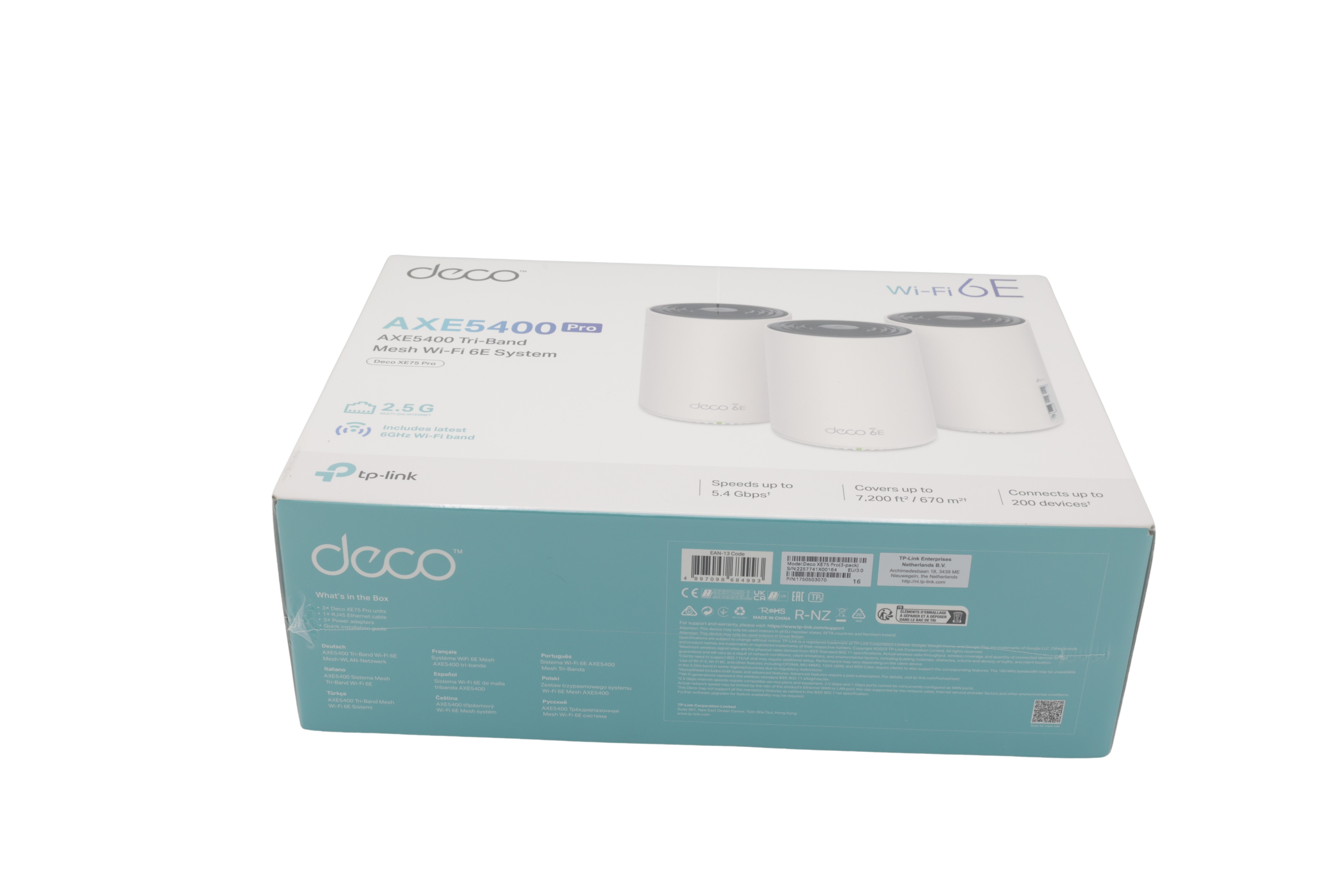 TP-Link Deco XE75 Pro 3-pakning Mesh