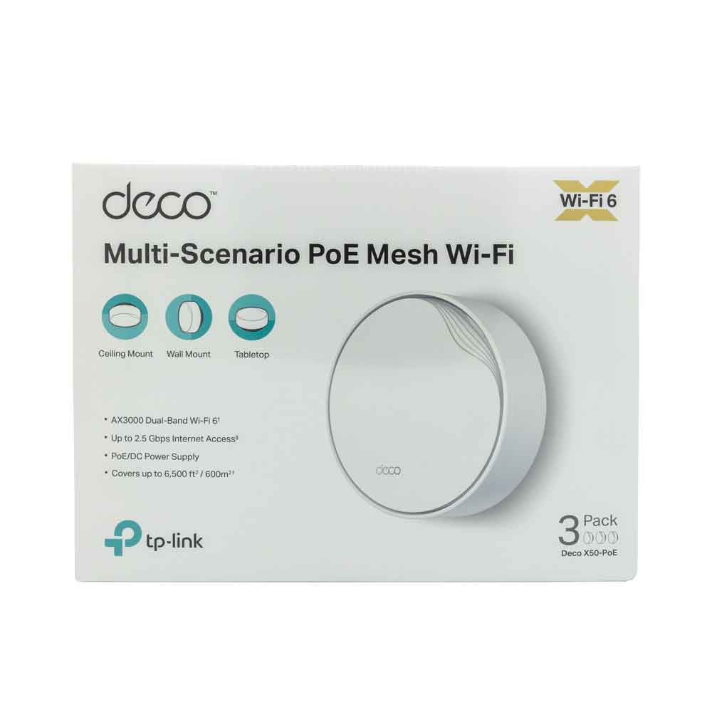 TP-Link Deco X50-PoE 3-pakning Mesh