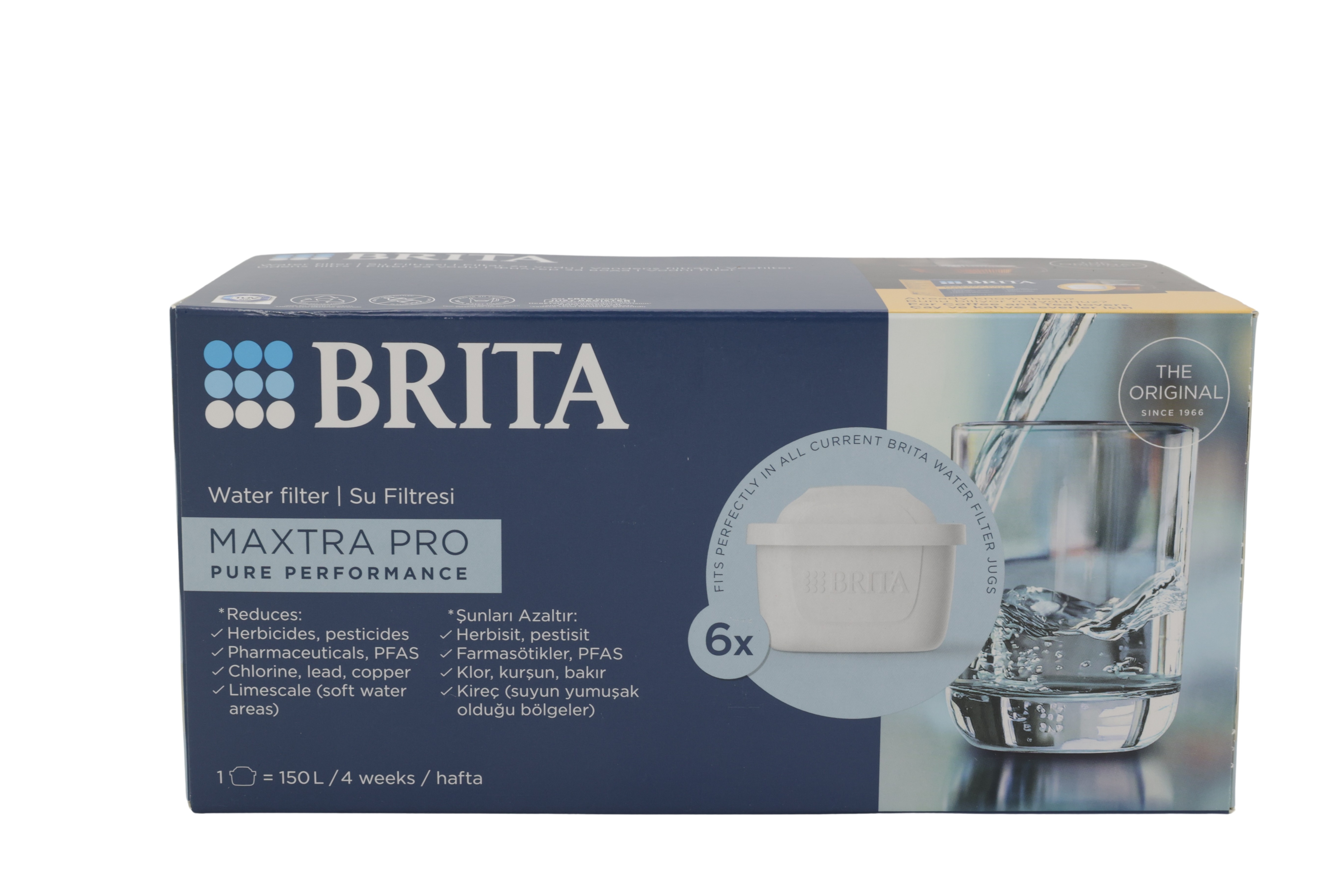 BRITA Maxtra Pro PRO Pure Performance vannfilter, 6 stk.