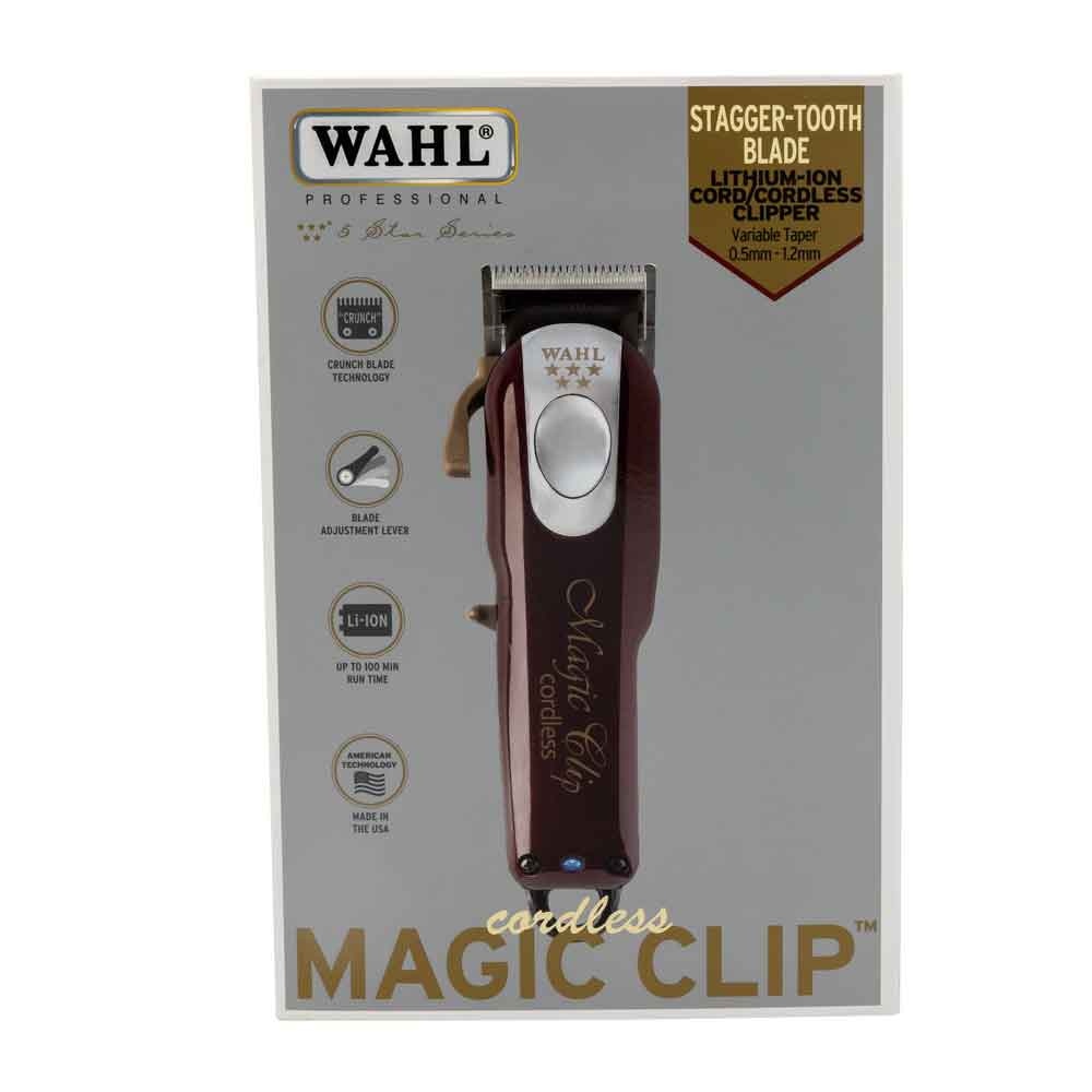 Wahl 3027252 Klippemaskin 5* batteridrevet Magic Clip 5V rød