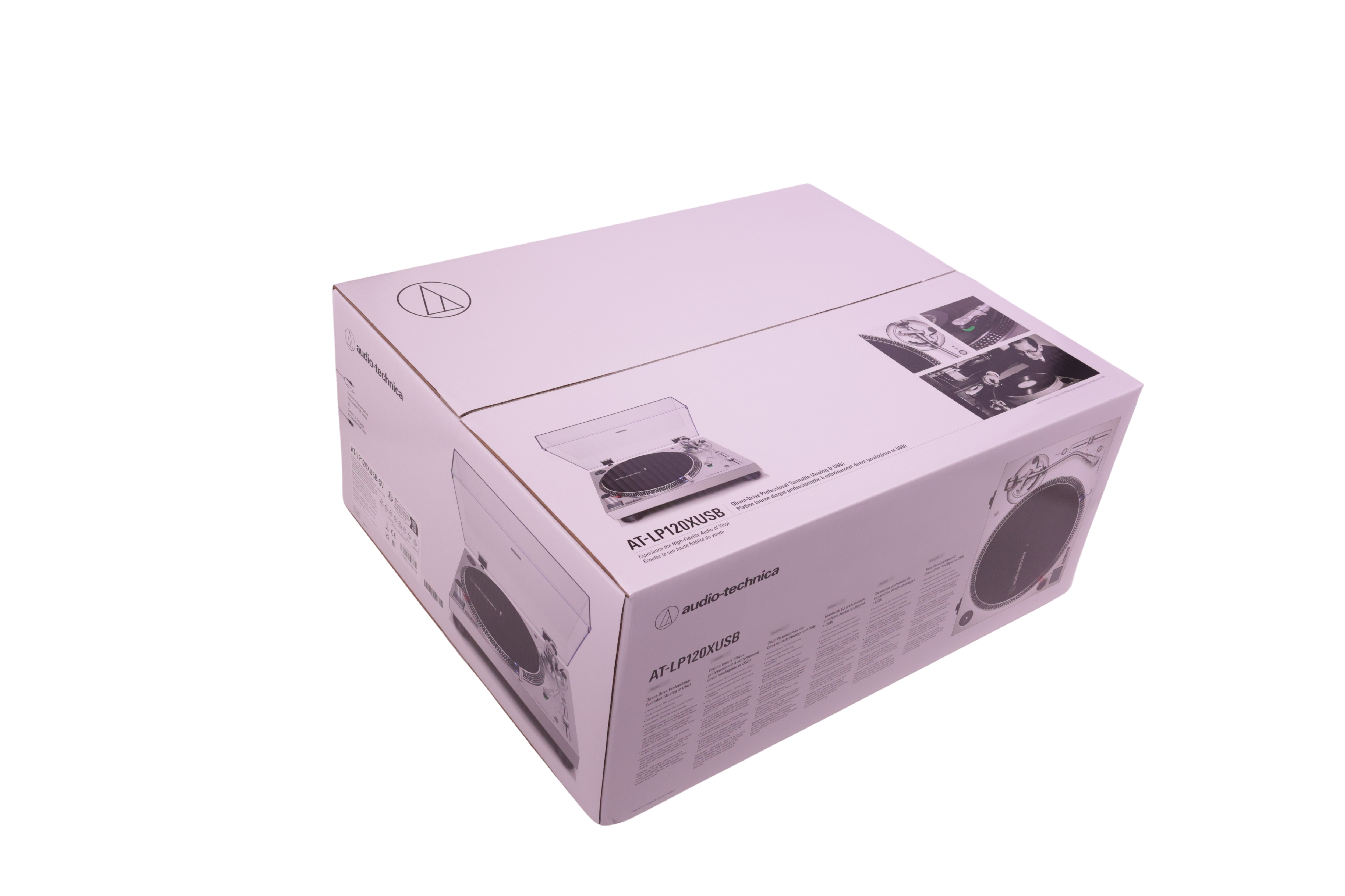 Audio-Technica AT-LP120X Direkte drevet platespiller, sølv