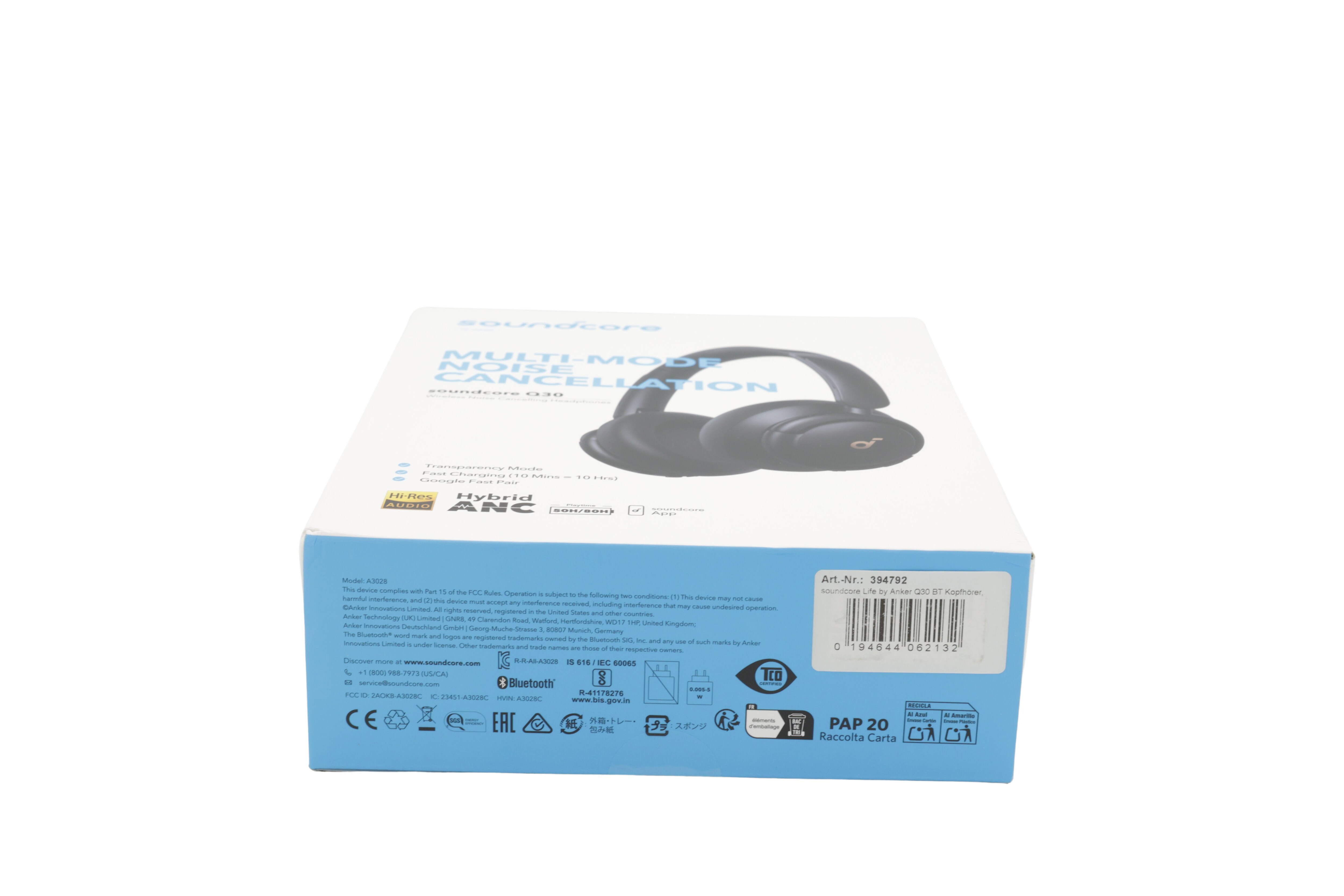 Anker Soundcore Life Q30 BT-hodetelefoner, svart