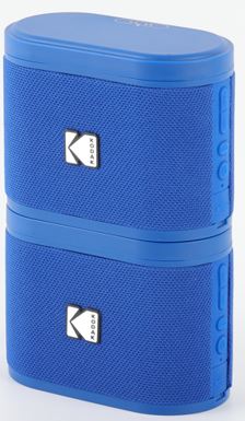 Kodak SoundBrix trådløs stabelhøyttaler (Backstage Blue), 2 stk
