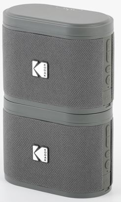 Kodak SoundBrix trådløs stabelhøyttaler (diskant grå), 2 stk