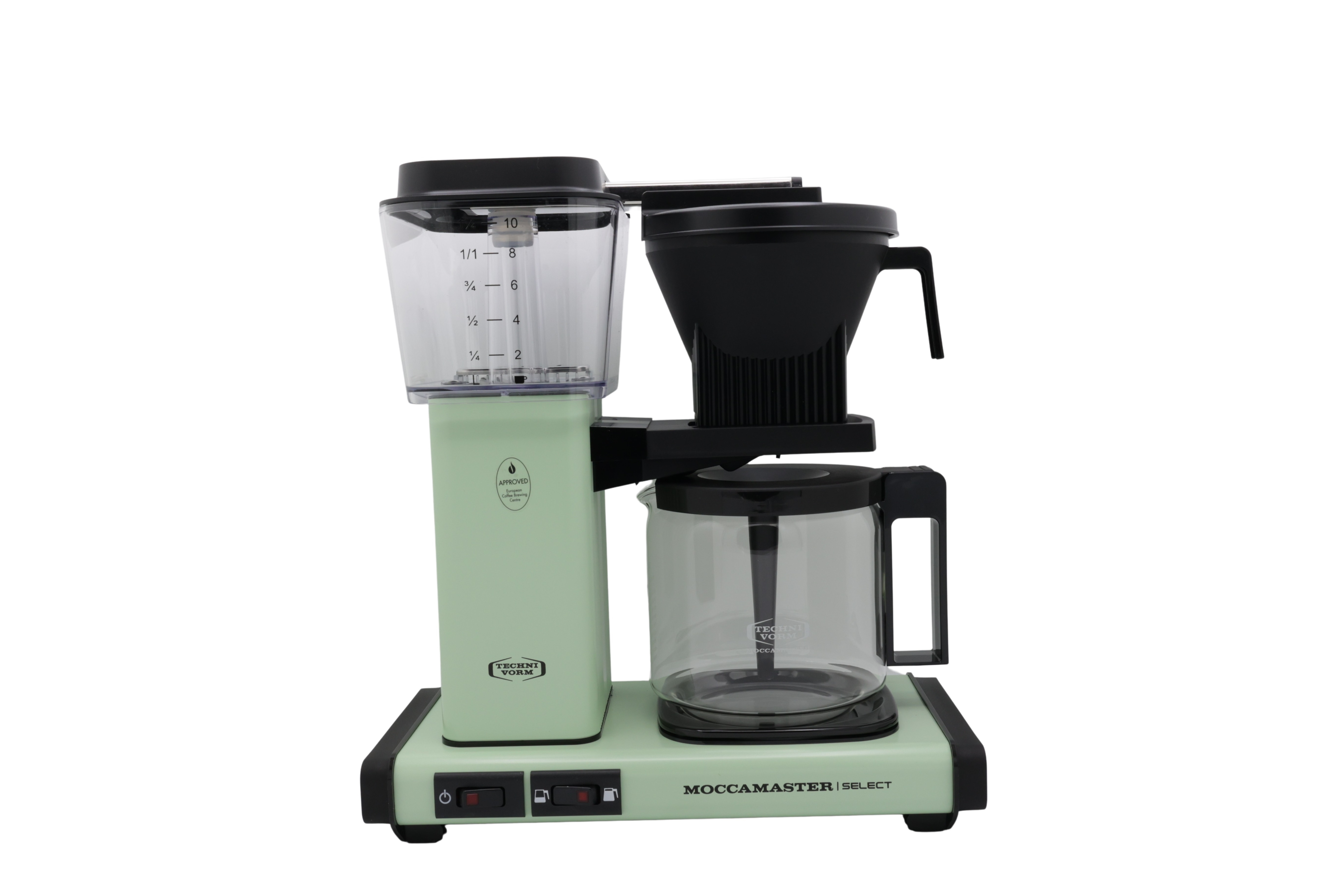 Moccamaster 53976 KBG Select, kaffetrakter med glasskanne, Pastellgrønn, 1,25L