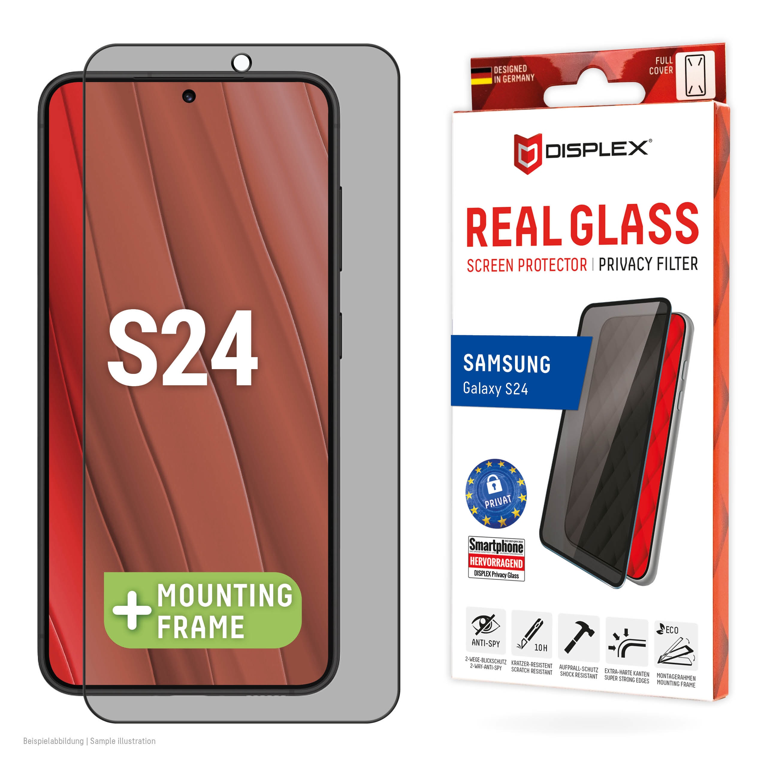 DISPLEX Privacy Glass FC Samsung Galaxy S24/S25