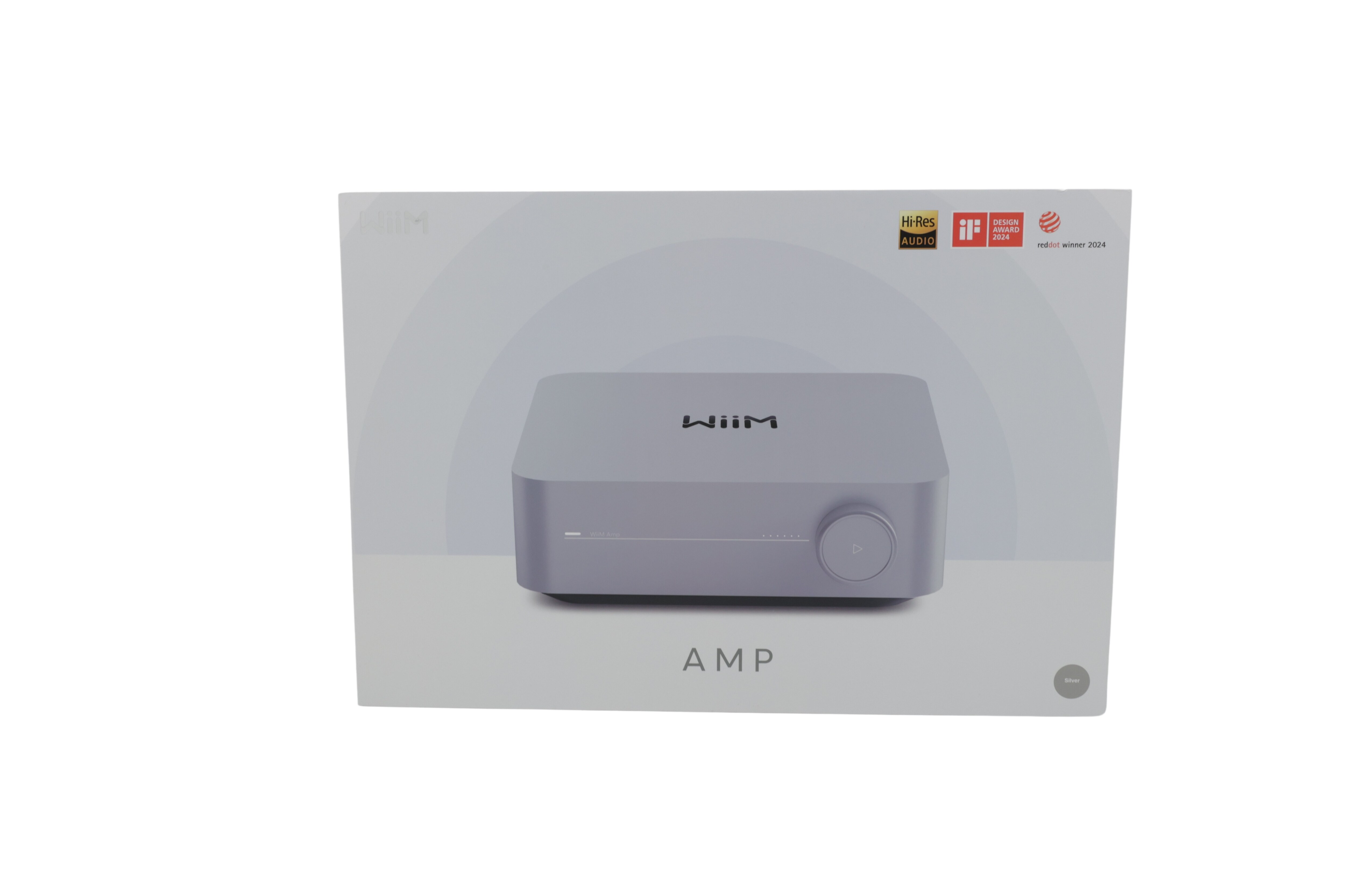 WiiM LPWIAMPS Amp, multiroom effektforsterker, sølv