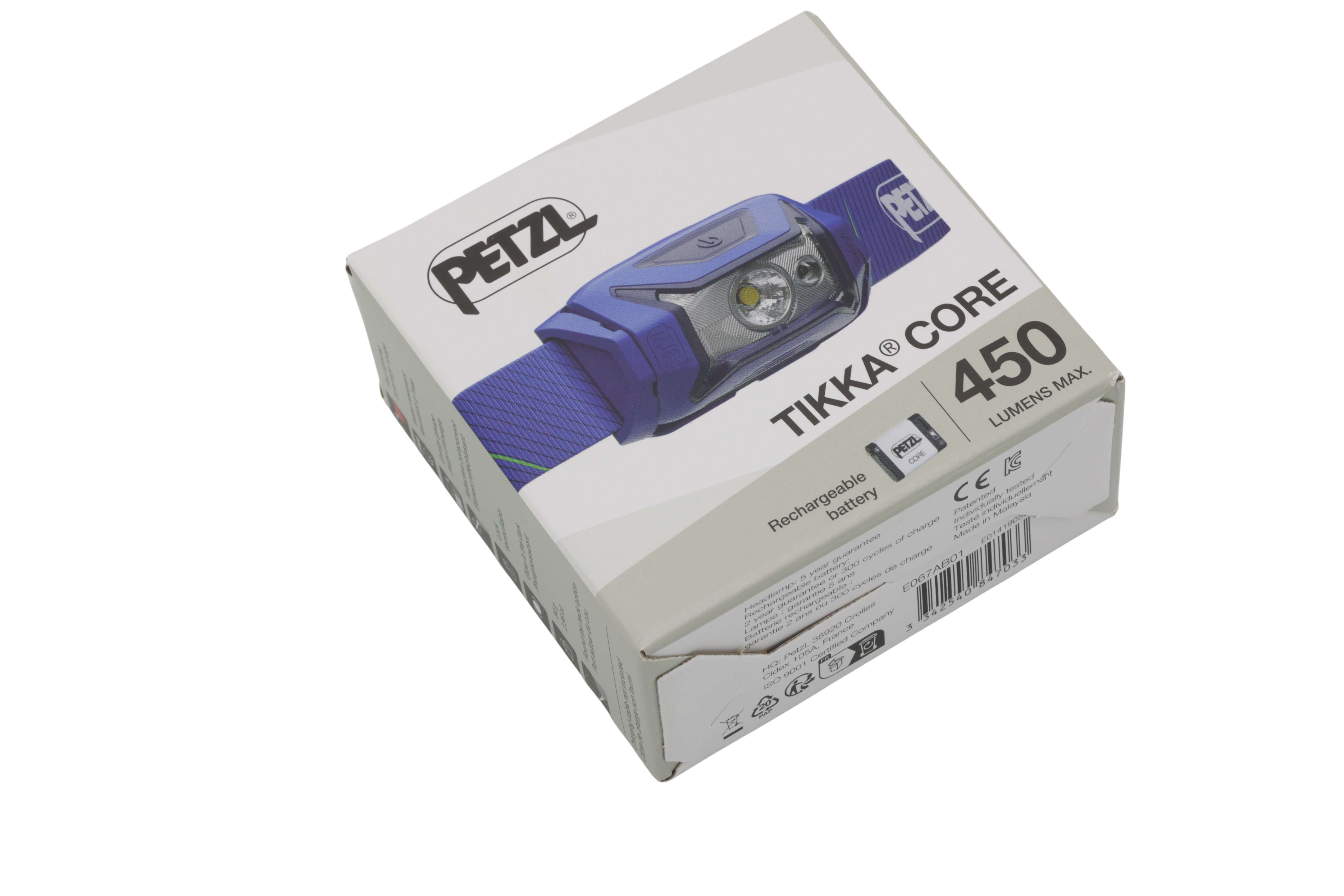 Petzl E067AB01 Tikka Core-lampe blå