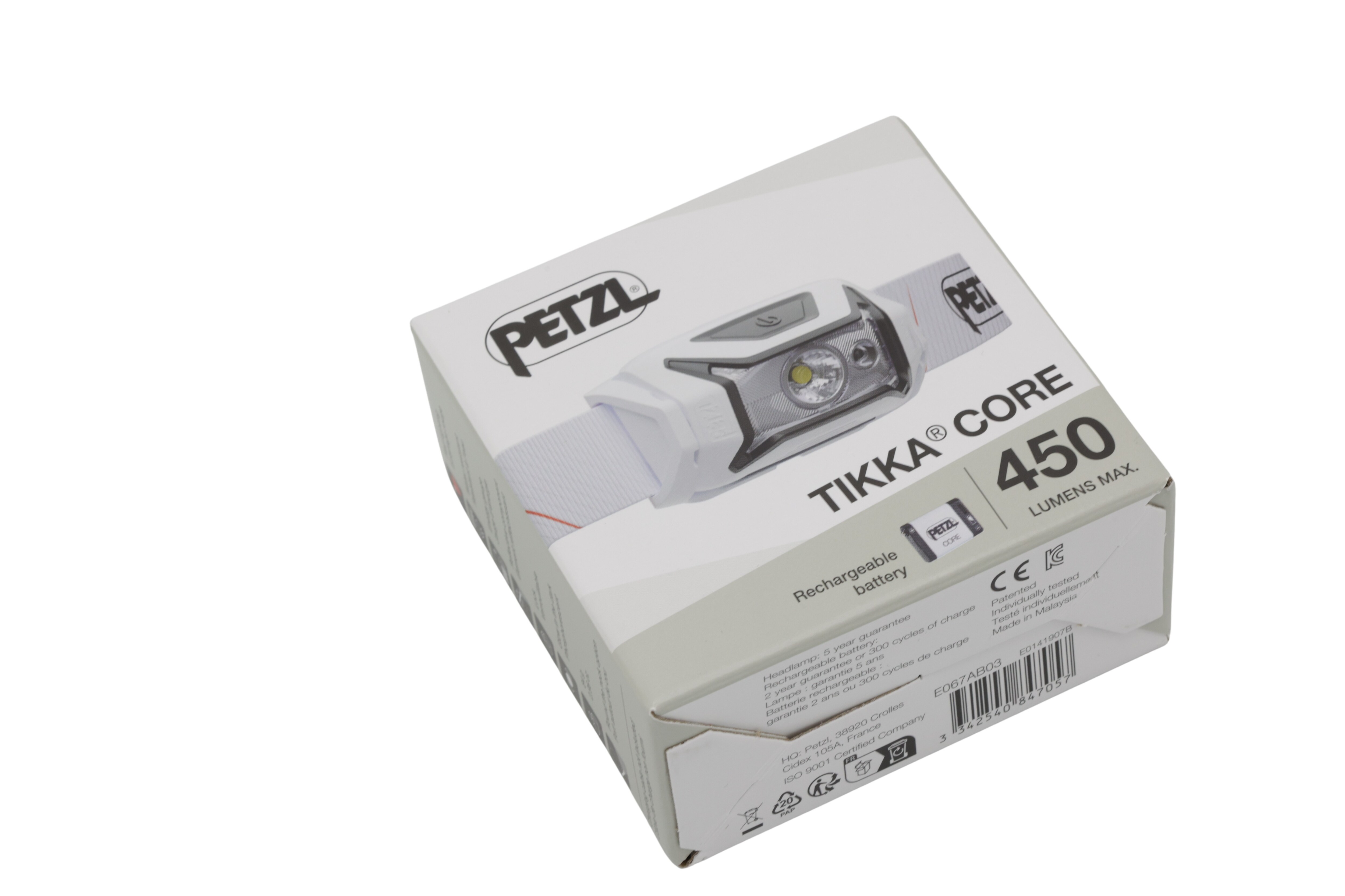 Petzl E067AB03 Tikka Core-lampe hvit