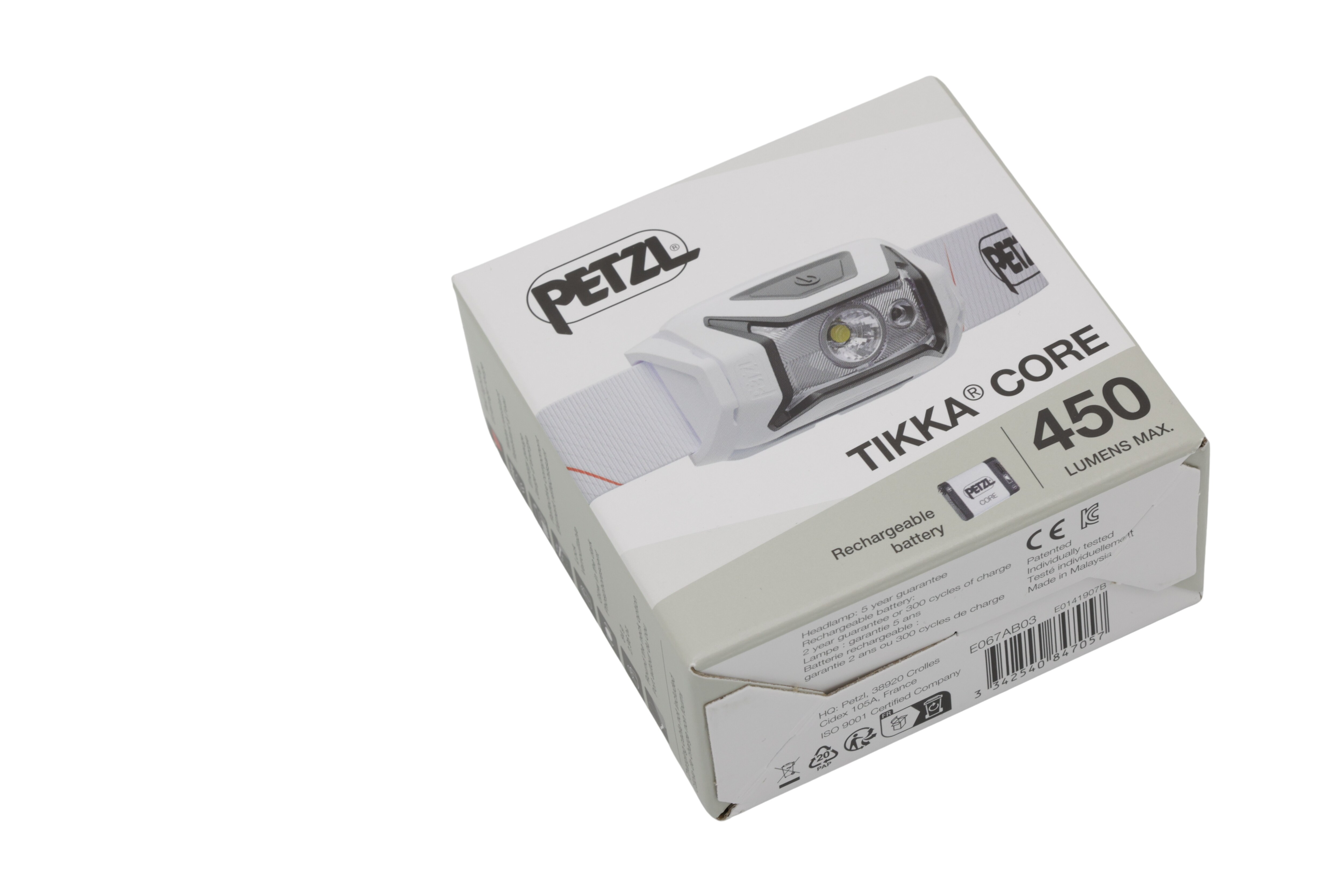 Petzl E067AB03 Tikka Core-lampe hvit