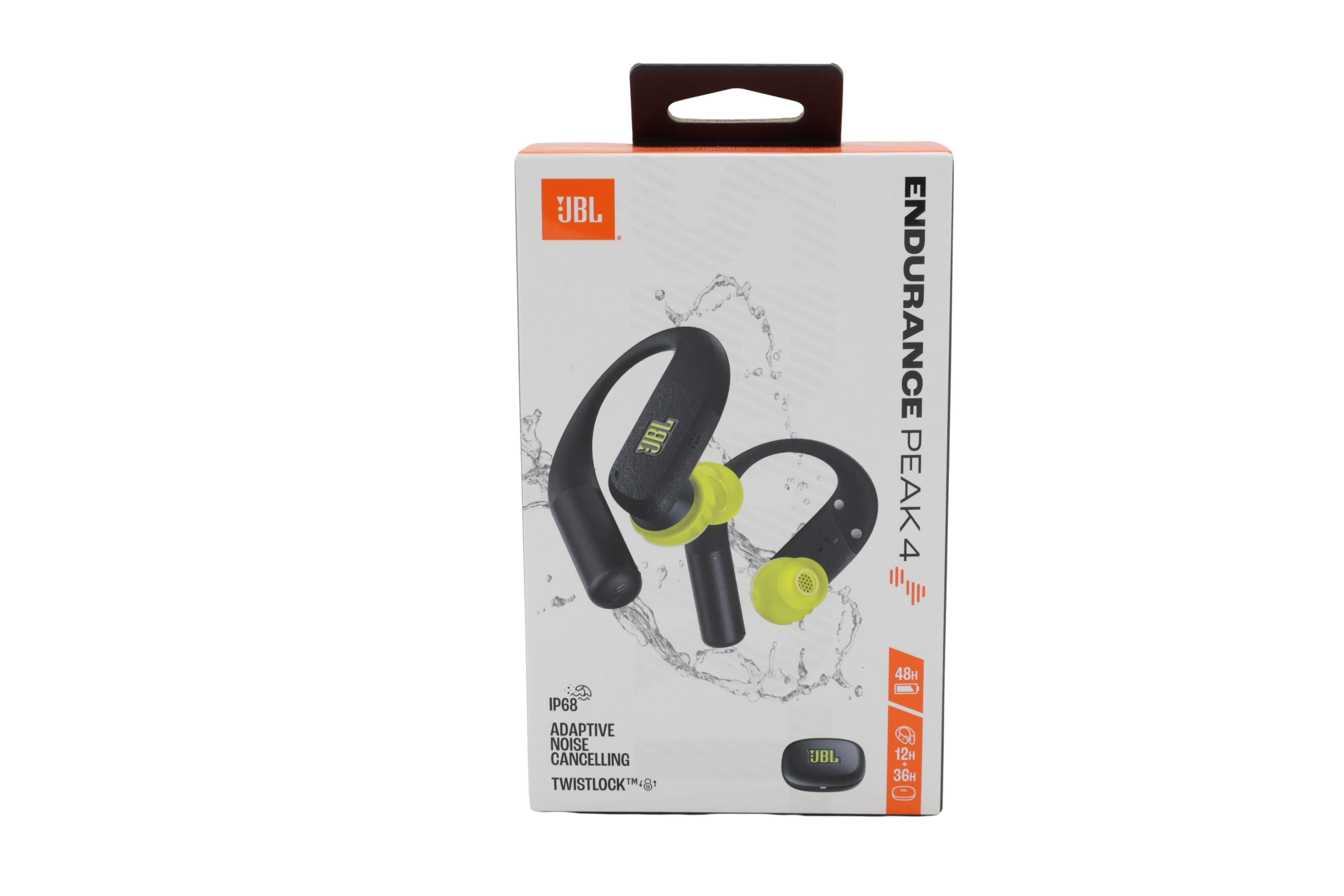 JBL Endurance Peak 4 in-ear TWS-sportshodetelefoner BT ANC, IP68, svart/lime