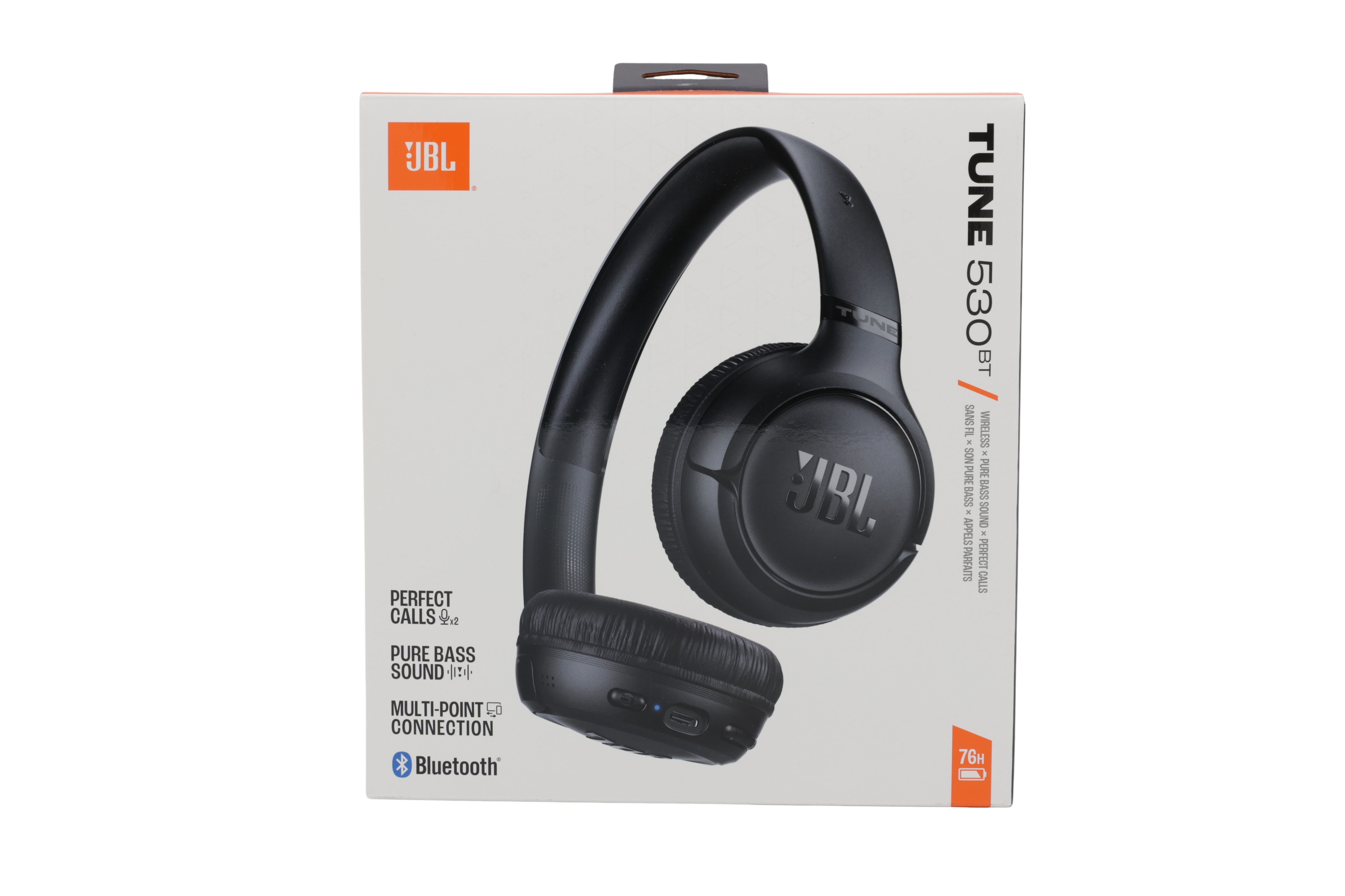 JBL JBLT530BTBLK Tune 530 BT On-Ear-hodetelefoner, svart